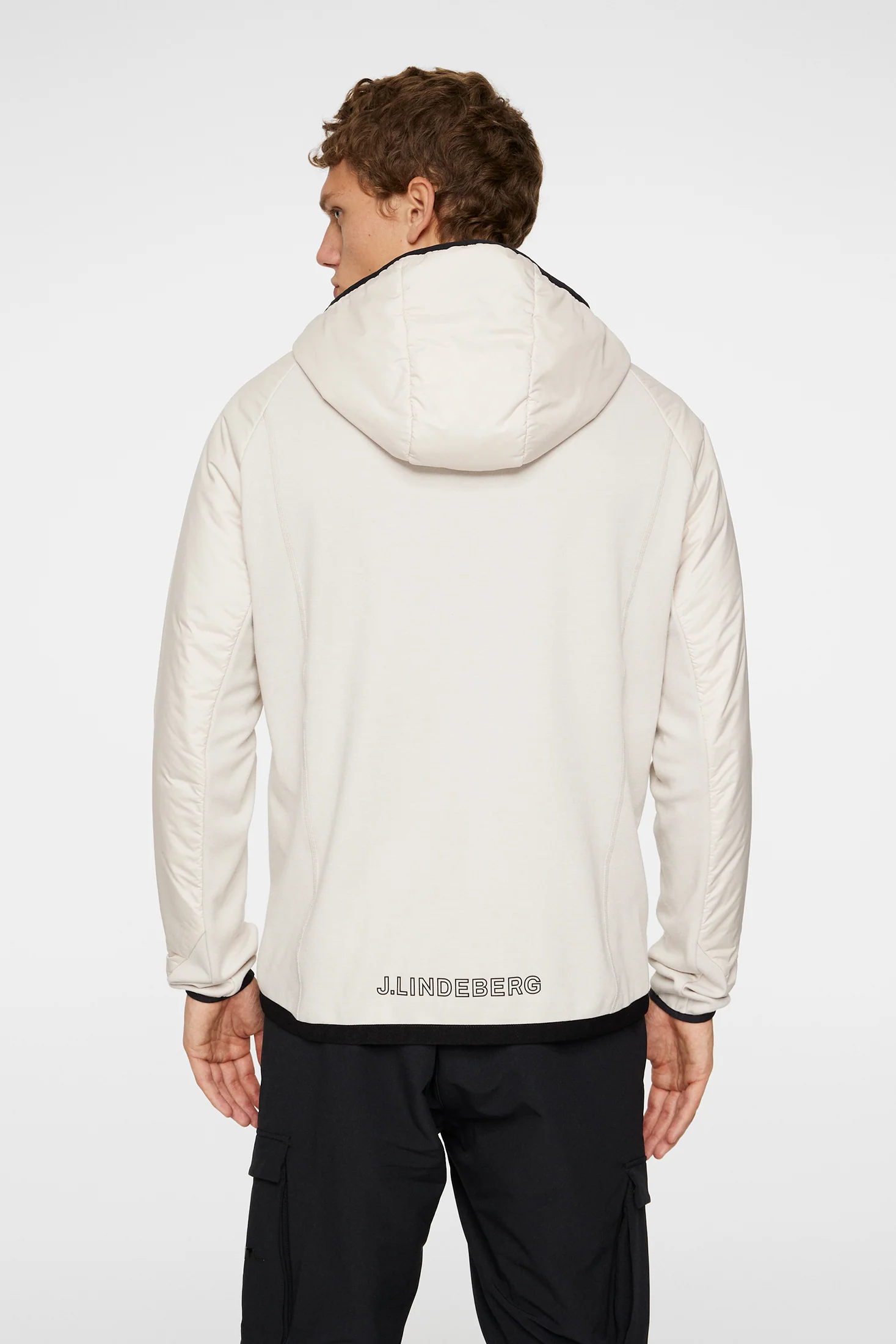 Shawn Hybrid Hooded Jacket / Moonbeam - Image 4