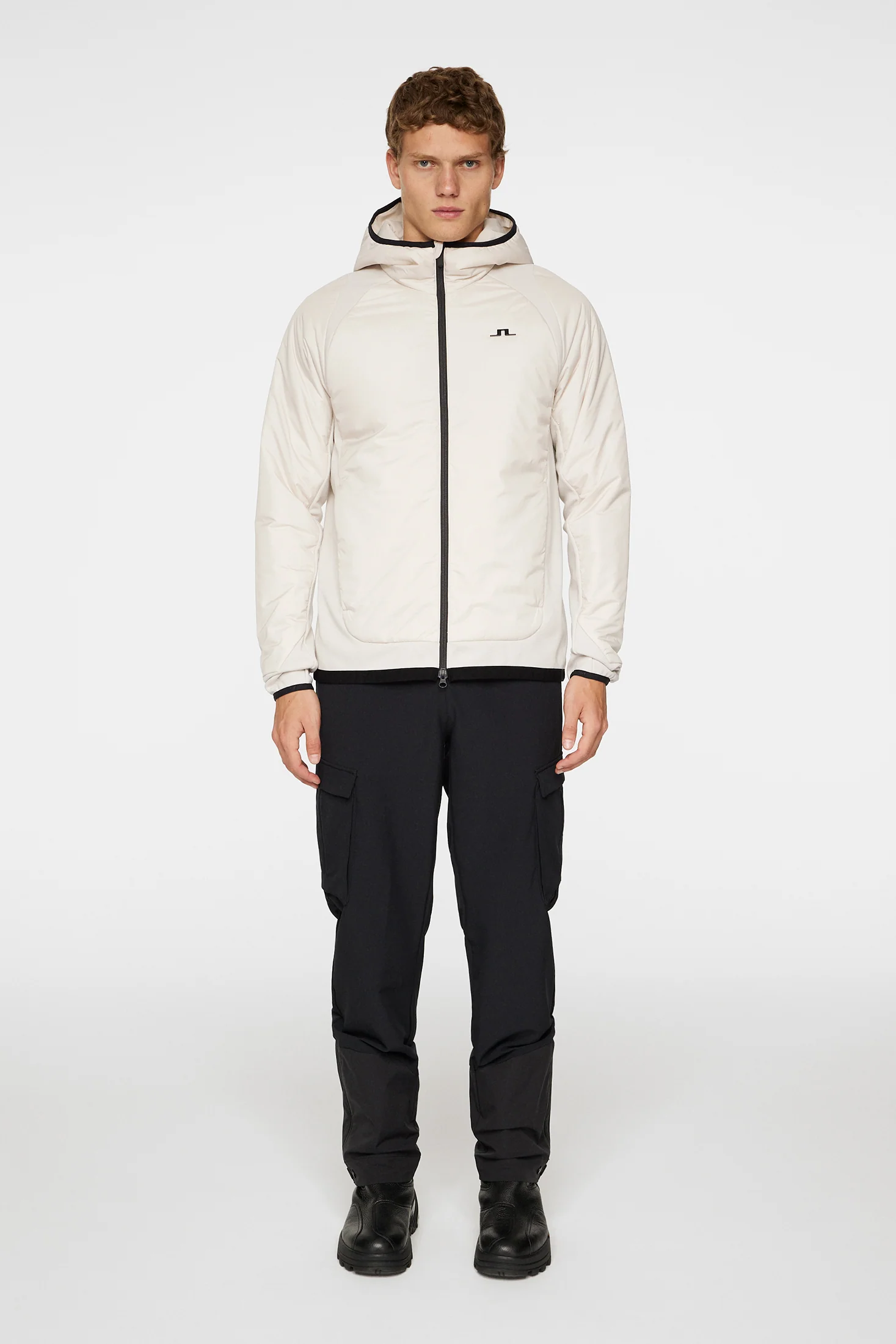 Shawn Hybrid Hooded Jacket / Moonbeam - Image 5