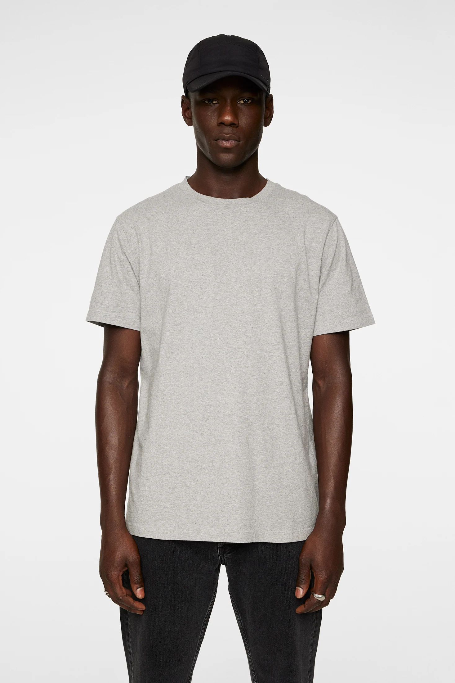 Sid Basic T-Shirt / Light Grey Melange - Image 2