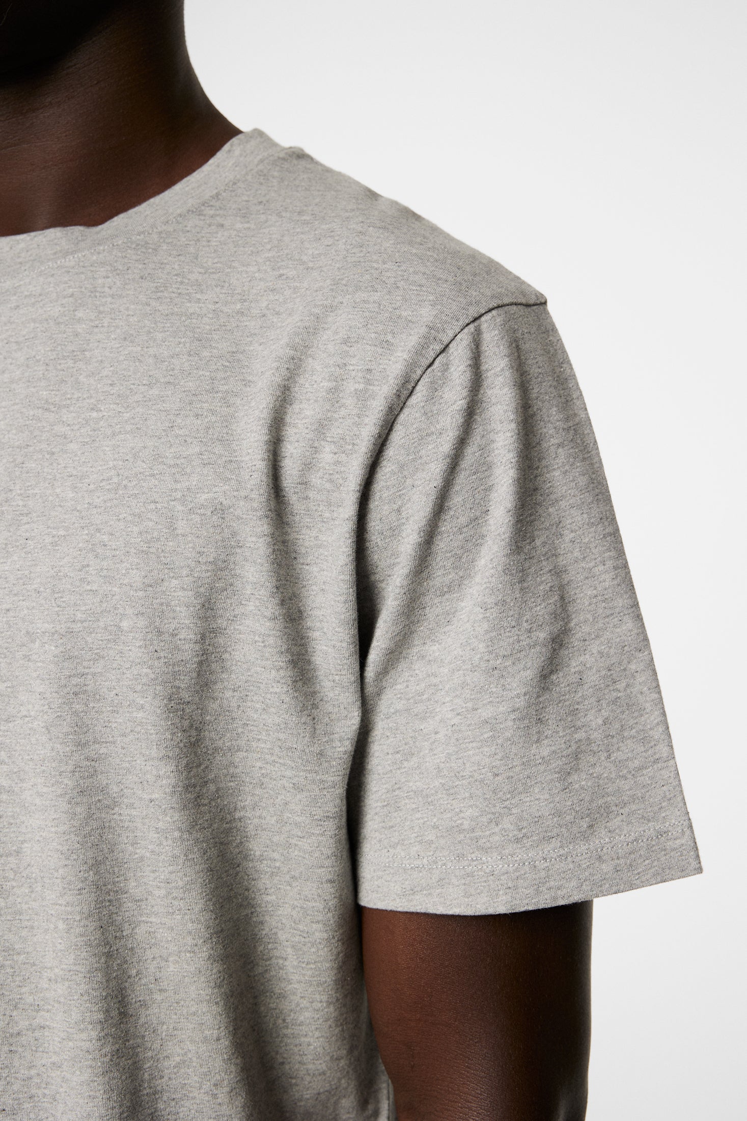 Sid Basic T-Shirt / Light Grey Melange - Image 6