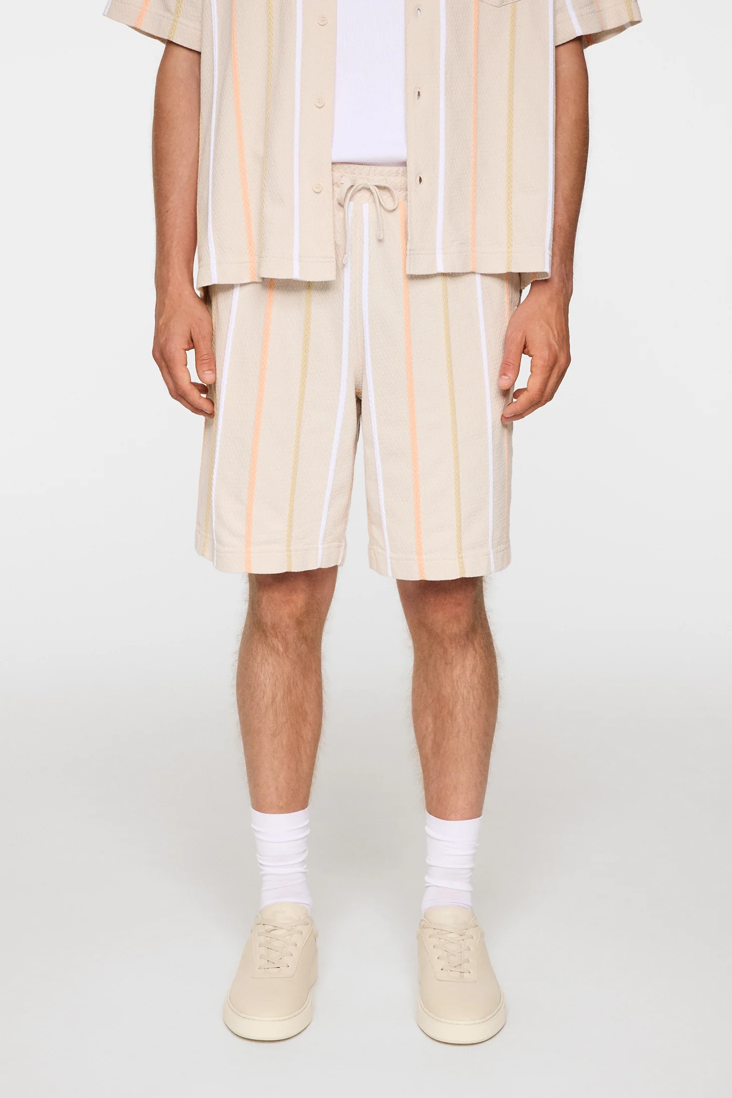 Simon Stripe Shorts / Moonbeam - Image 2