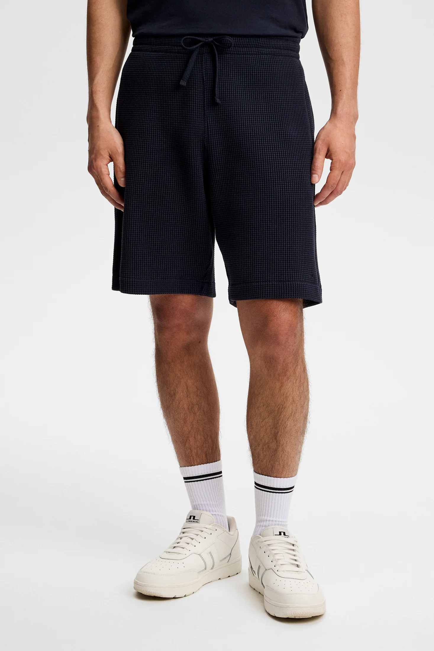 Simon Waffle Shorts / JL Navy - Image 2