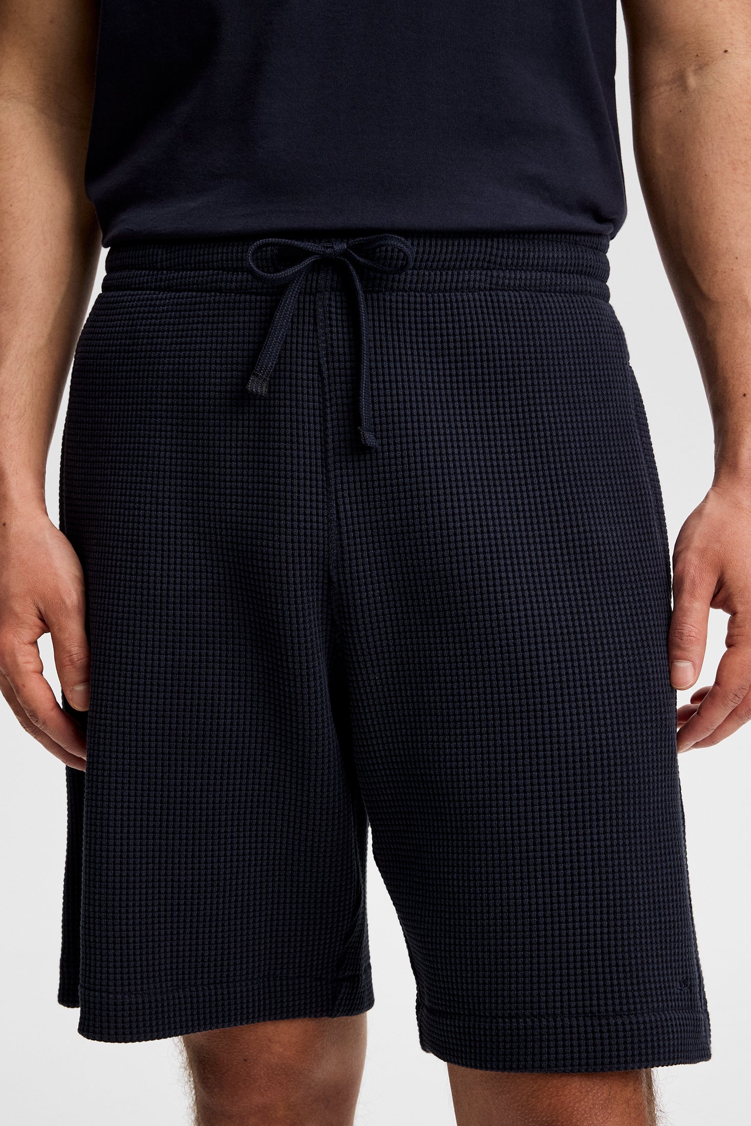 Simon Waffle Shorts / JL Navy - Image 5