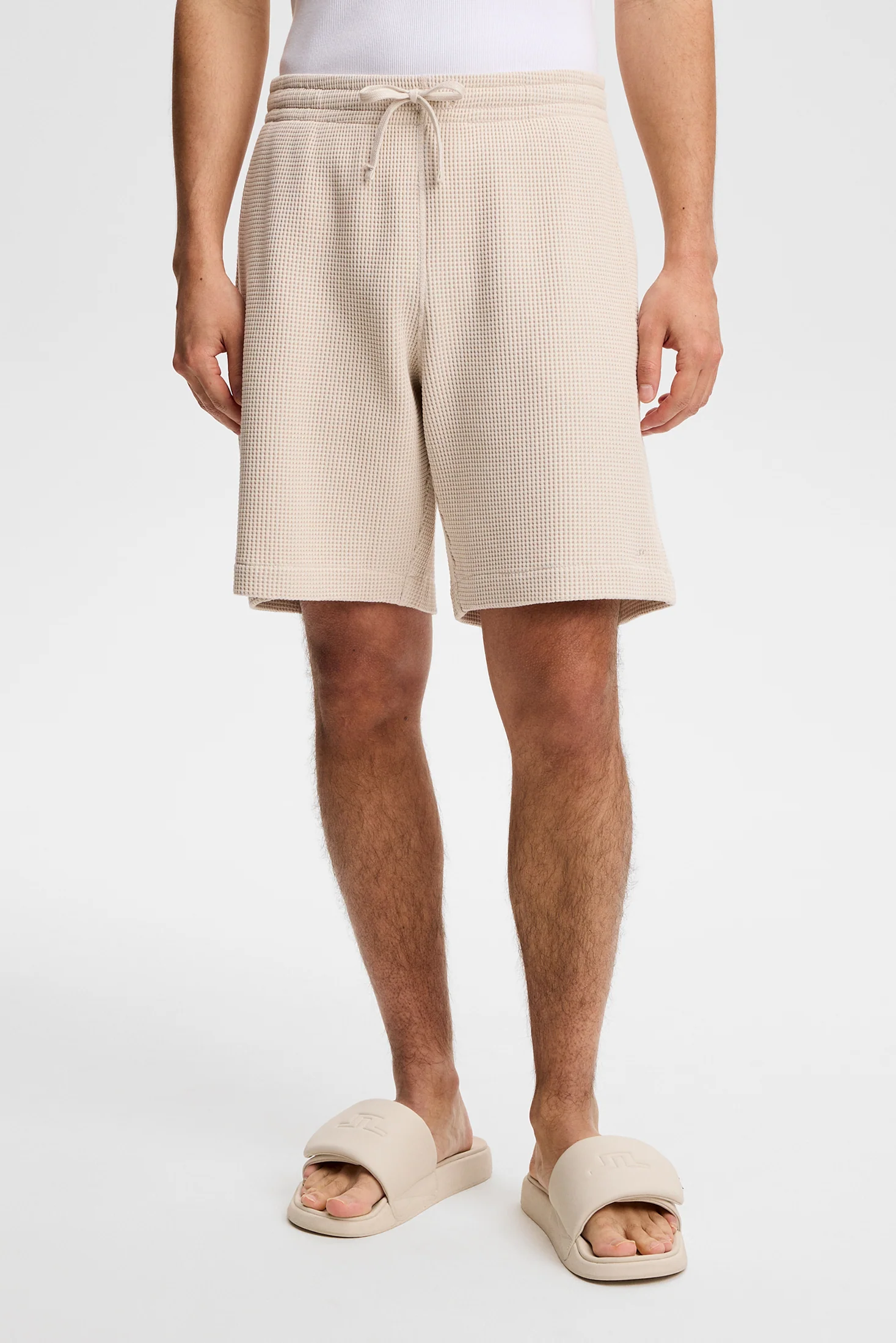 Simon Waffle Shorts / Moonbeam - Image 2