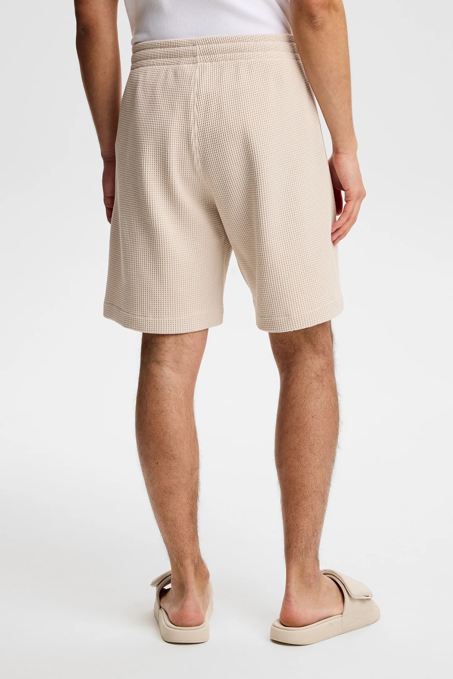 Simon Waffle Shorts / Moonbeam - Image 3