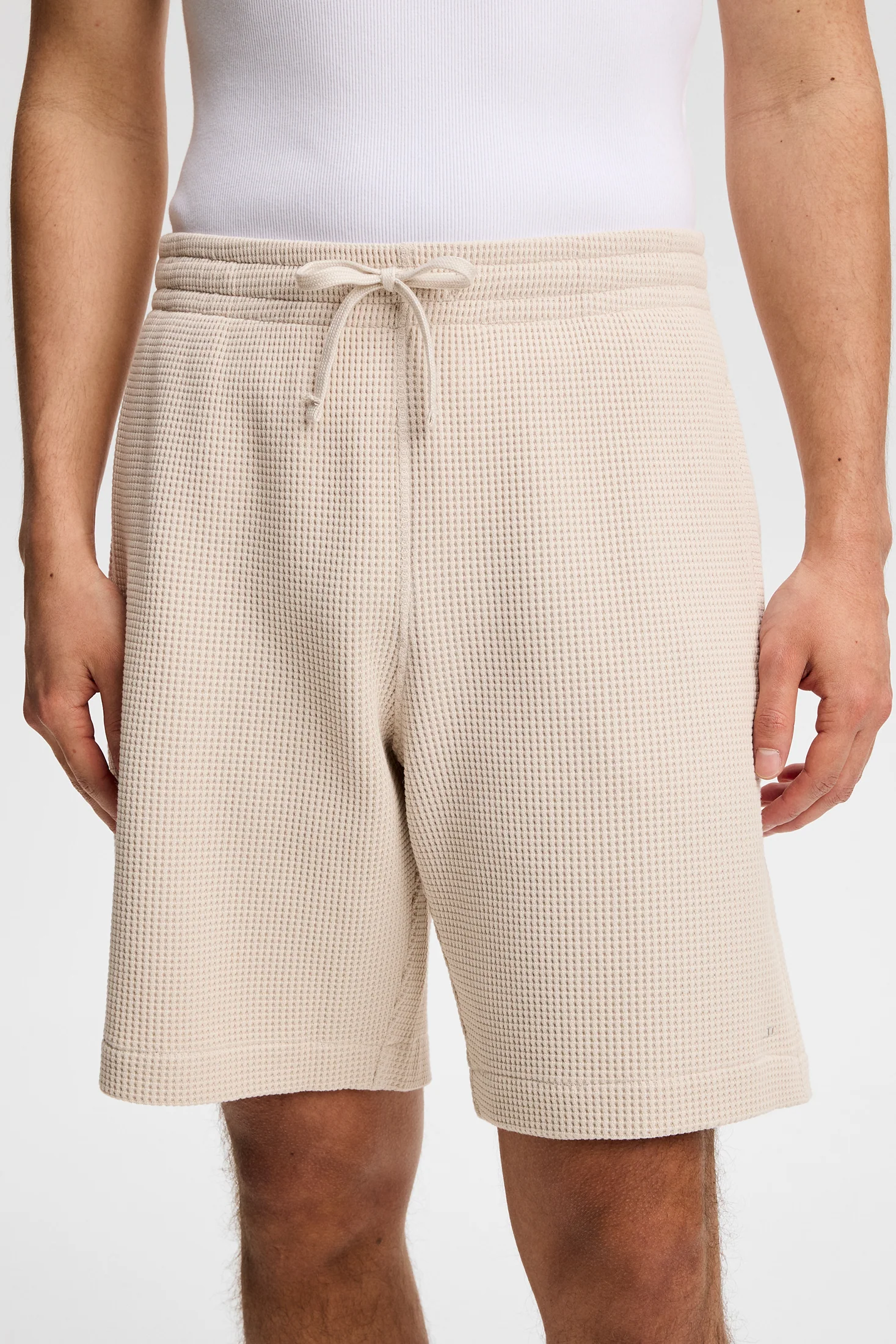 Simon Waffle Shorts / Moonbeam - Image 5
