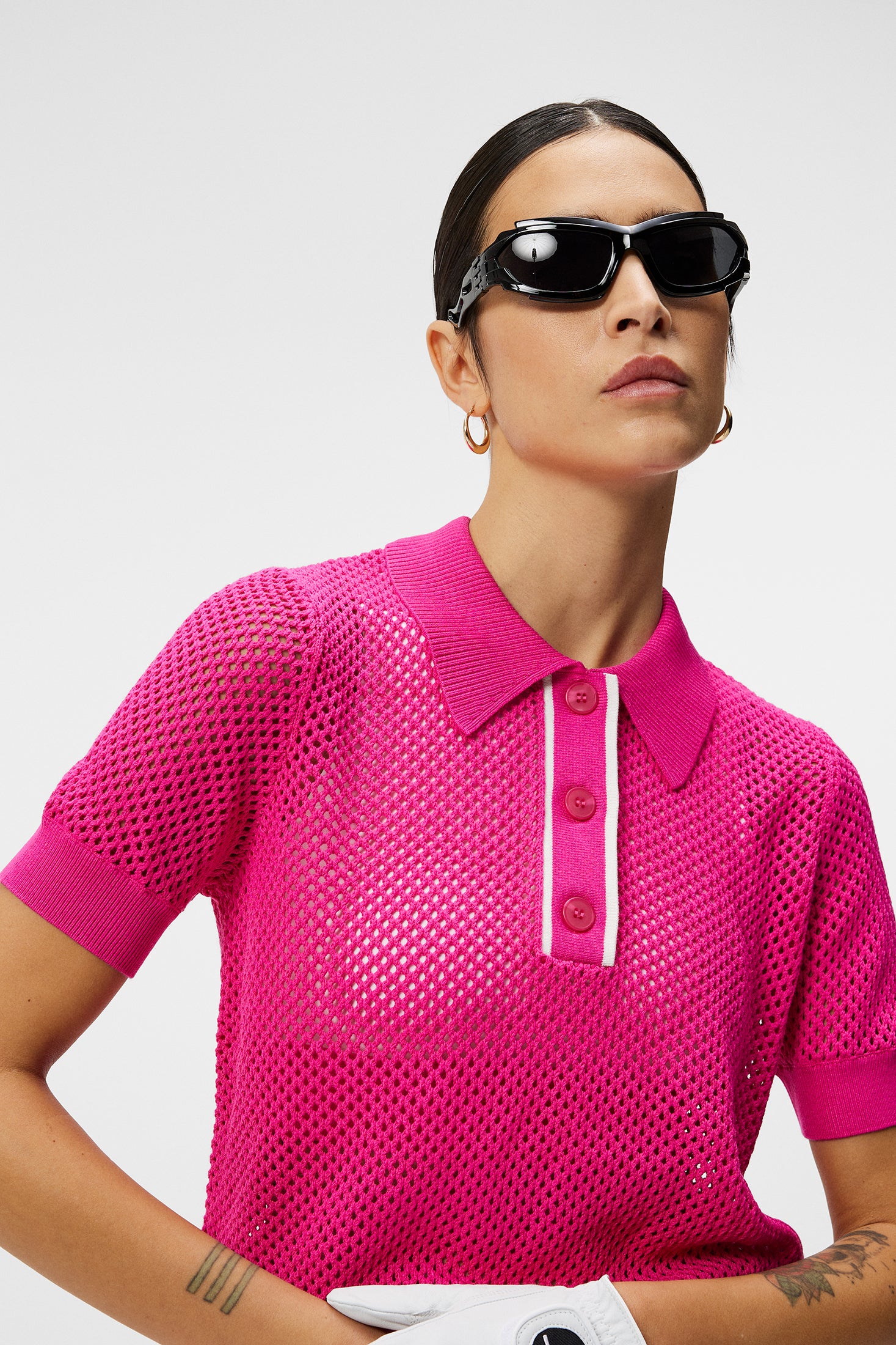Sindra Knitted Shirt / Fuchsia Purple - Image 5