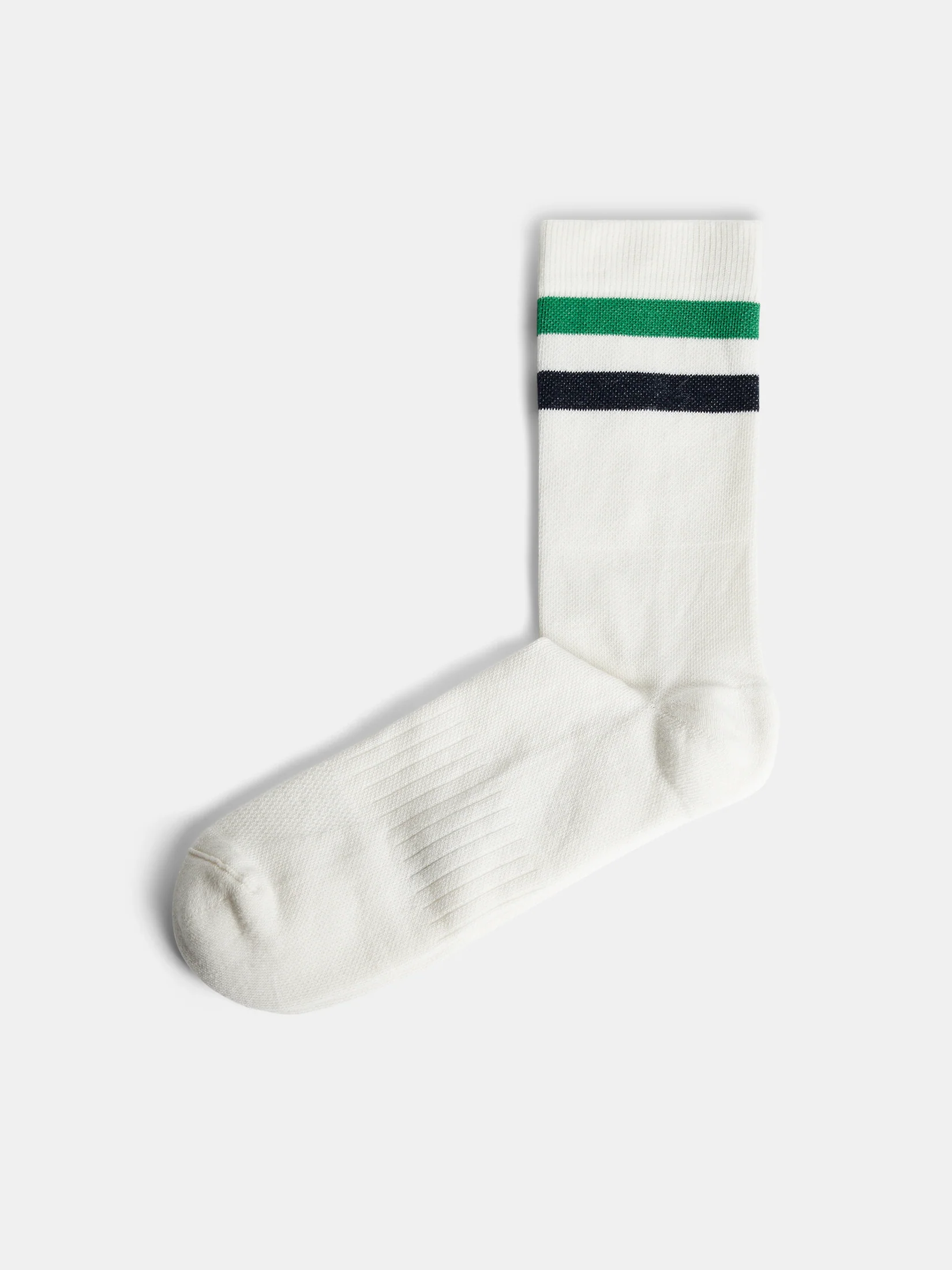 Slade Stripe Sock / Cloud White