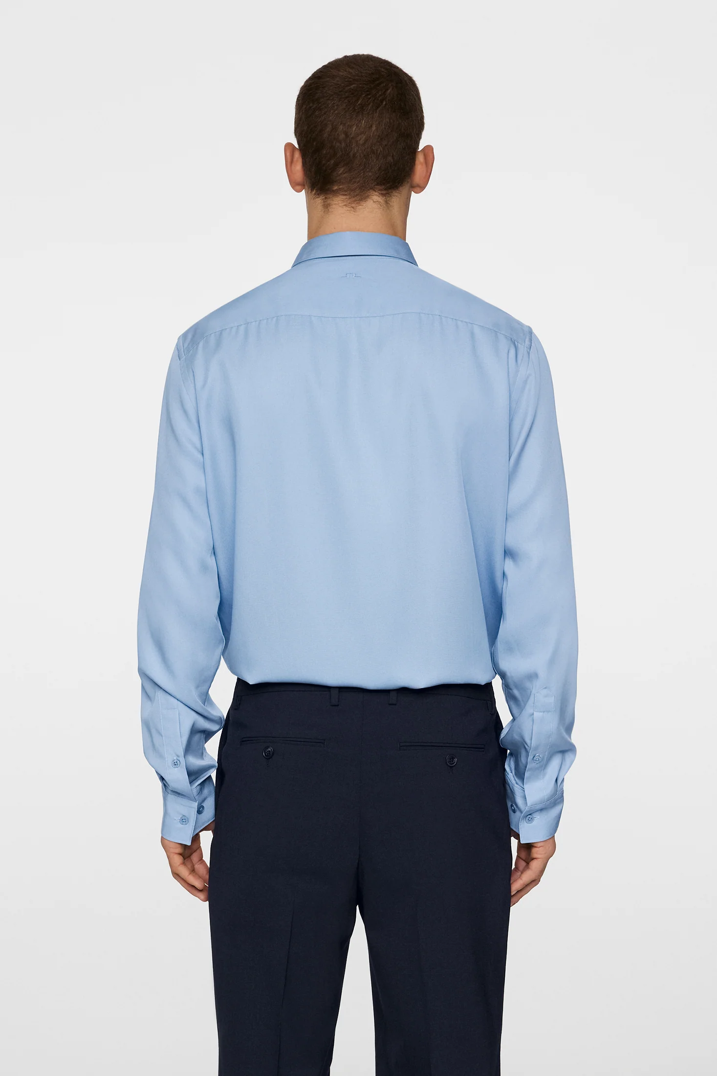 Slim LS Comfort Tencel Shirt / Rain Washed - Image 3