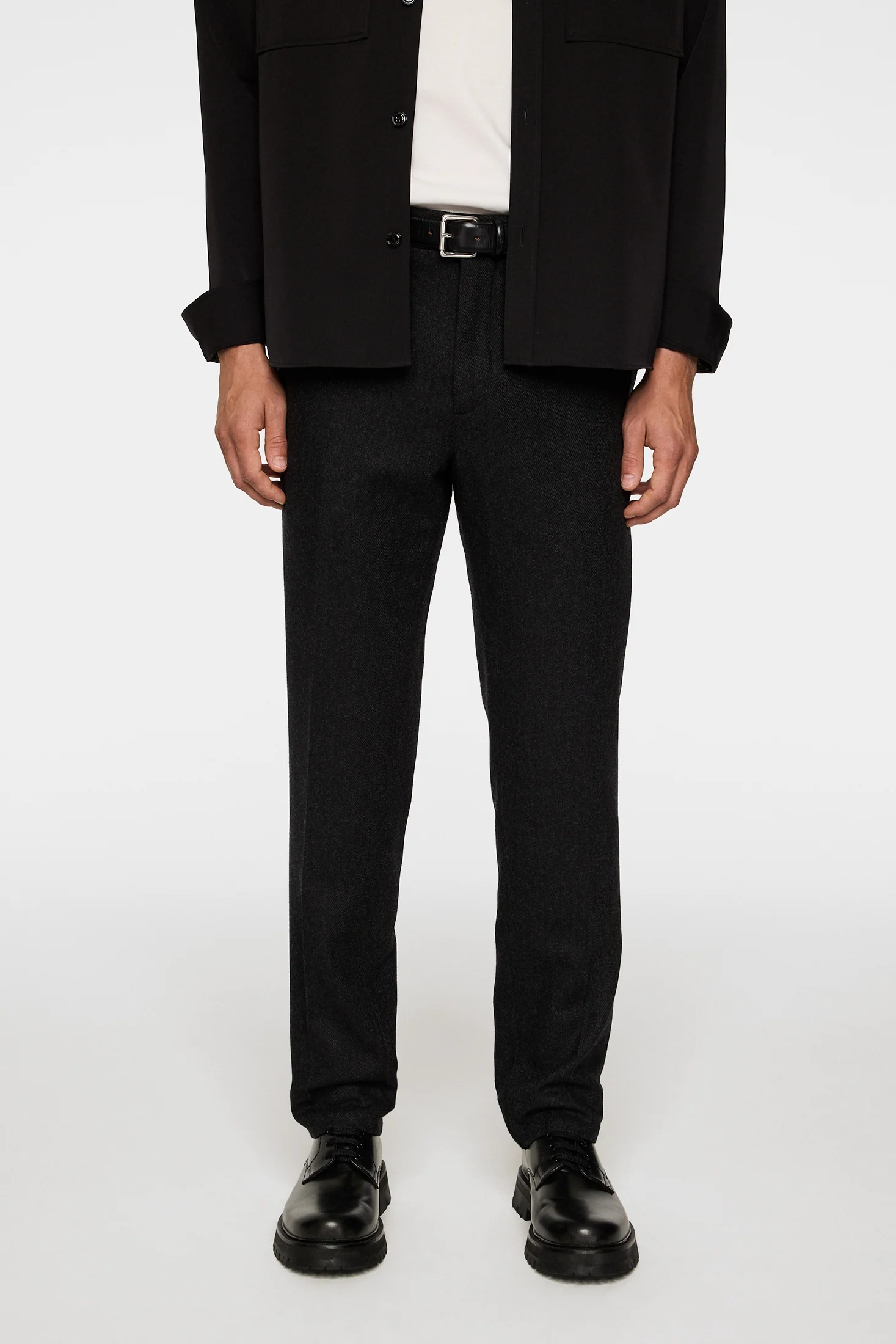 Soren Cash Flannel Pants / Dark Grey Melange - Image 2