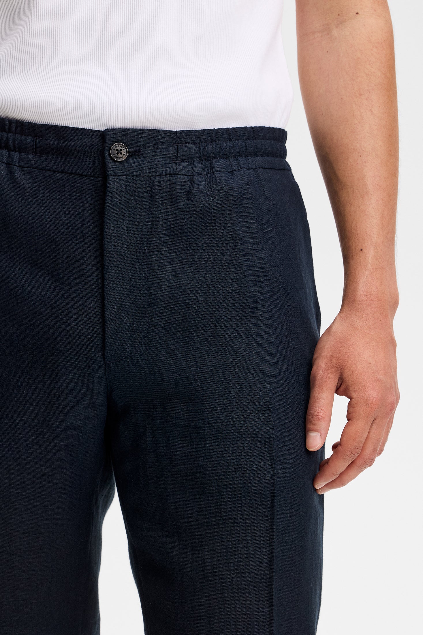 Soren Drape Linen Pants / JL Navy - Image 6