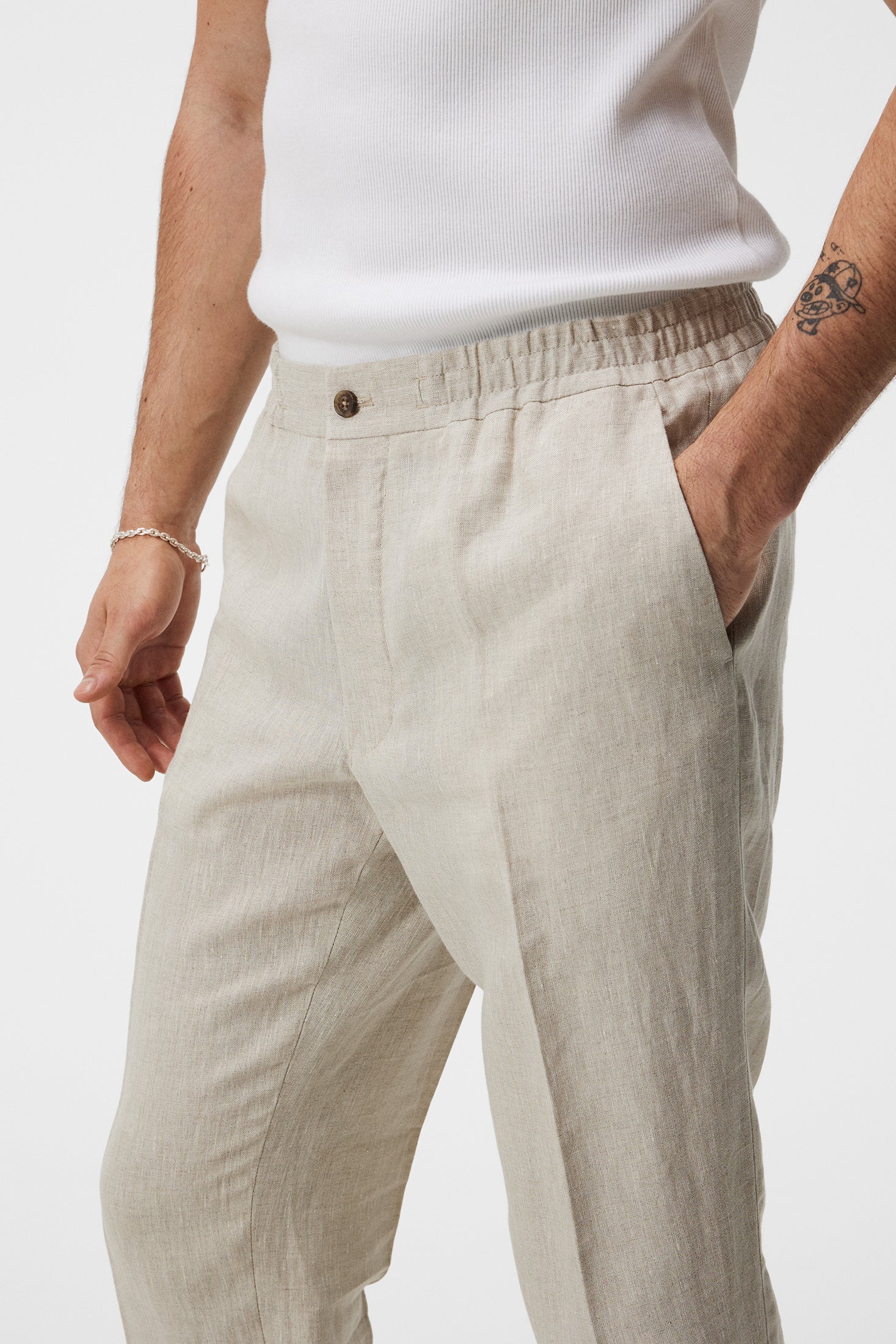 Soren Linen Pants / Safari Beige - Image 5