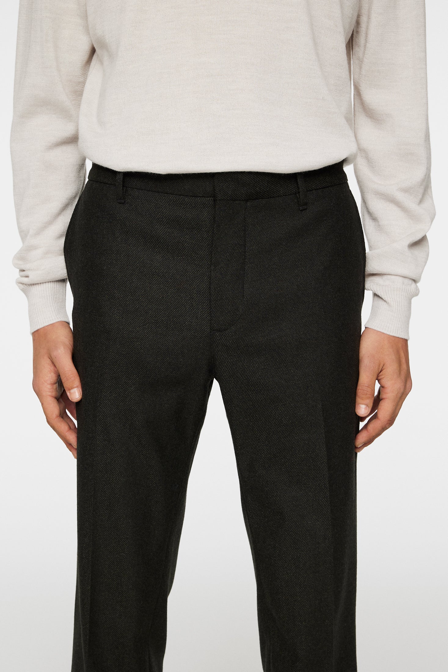 Soren Twill Cash Flannel Pants / Forest Green - Image 5