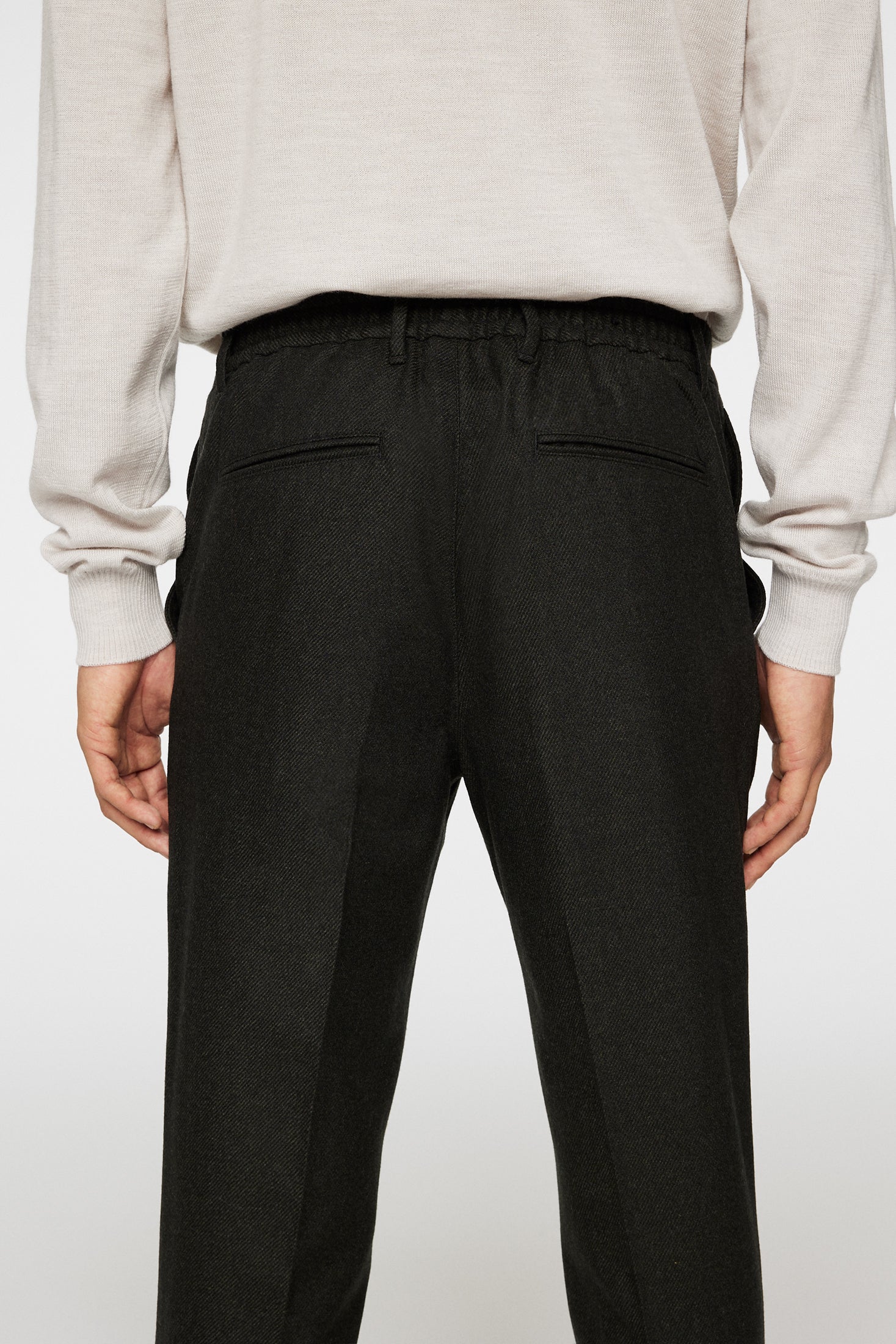 Soren Twill Cash Flannel Pants / Forest Green - Image 6