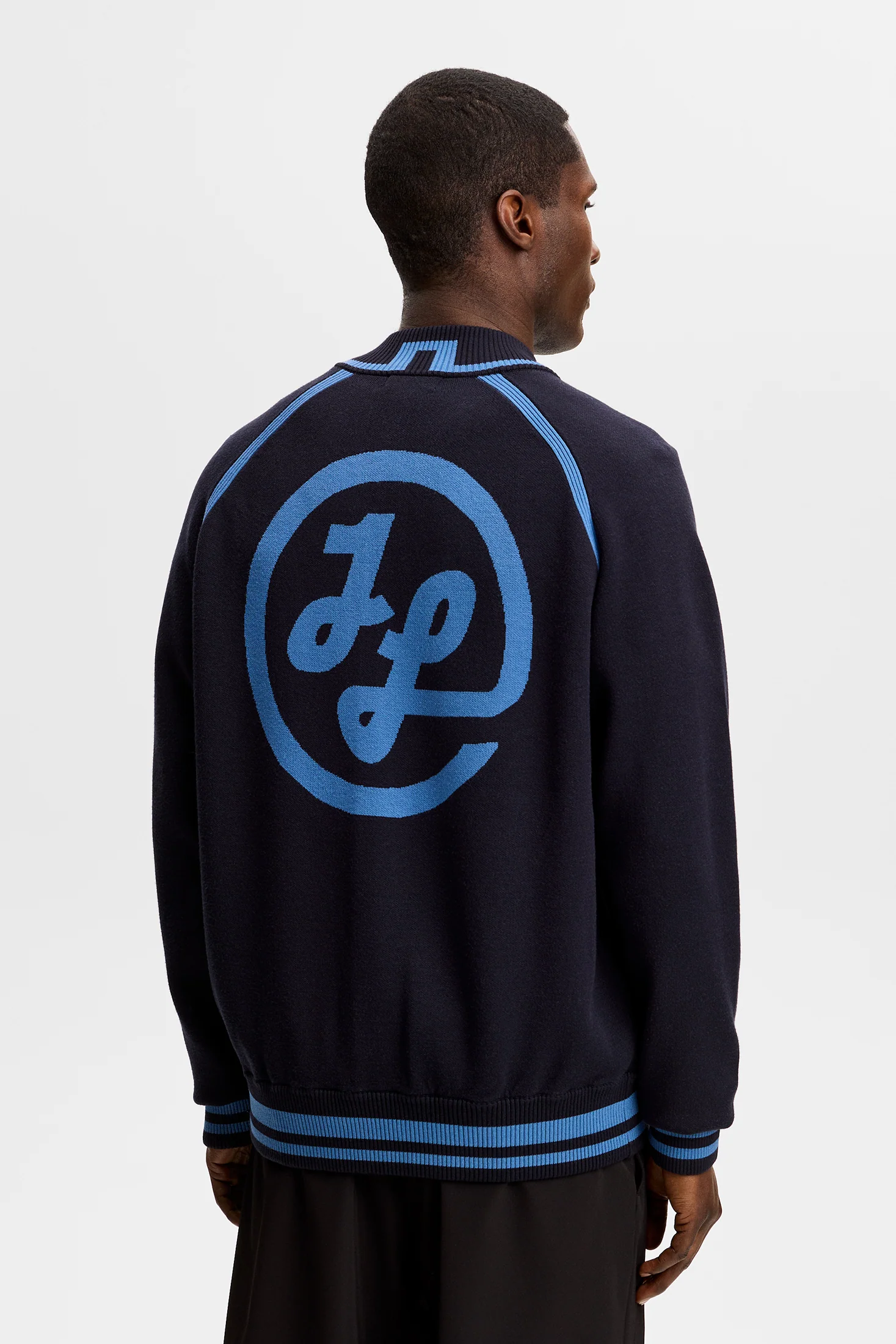 Stanley Jacquard Knit Bomber / JL Navy - Image 4