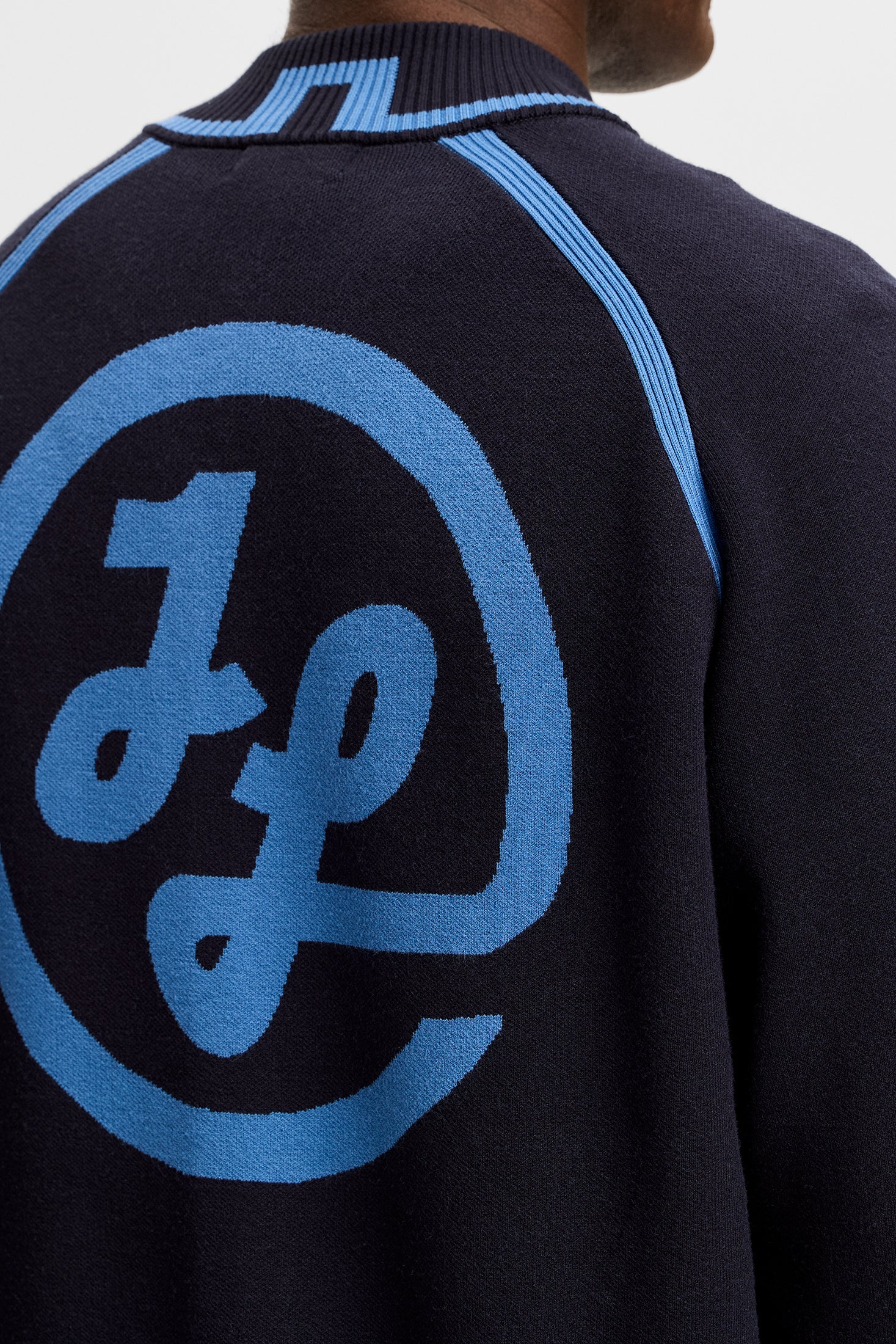 Stanley Jacquard Knit Bomber / JL Navy - Image 7