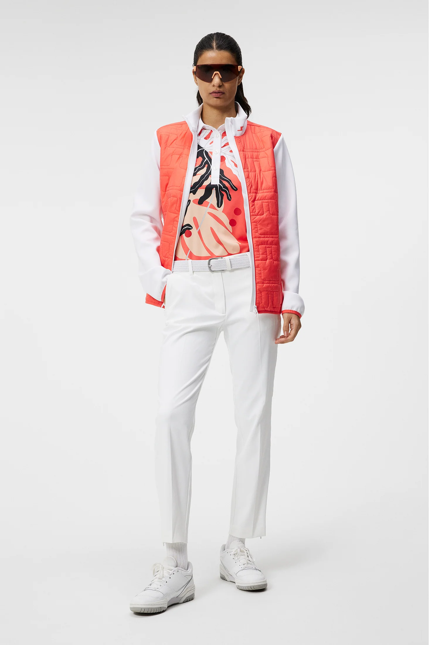 Stefania Hybrid Jacket / Hot Coral - Image 4