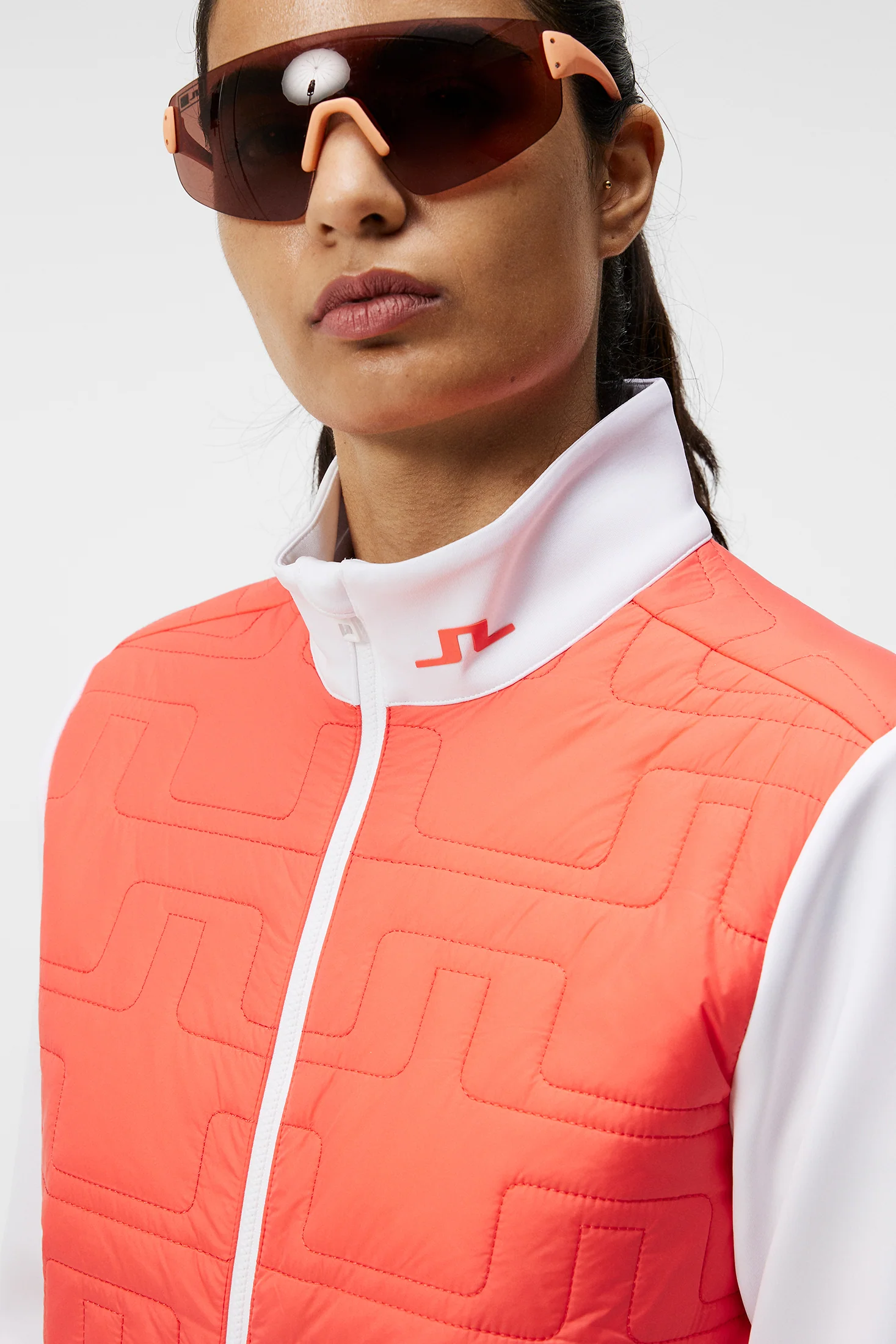 Stefania Hybrid Jacket / Hot Coral - Image 5