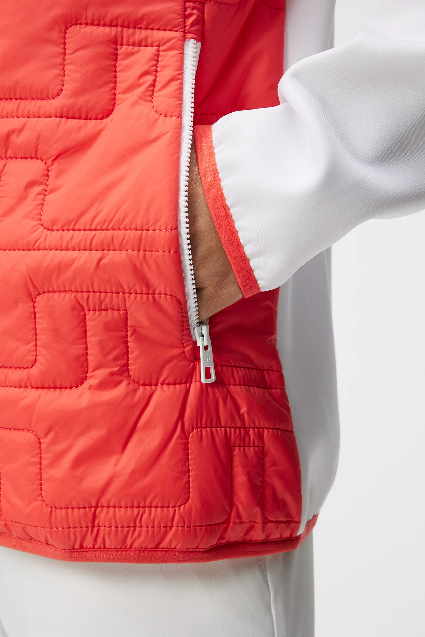 Stefania Hybrid Jacket / Hot Coral - Image 6