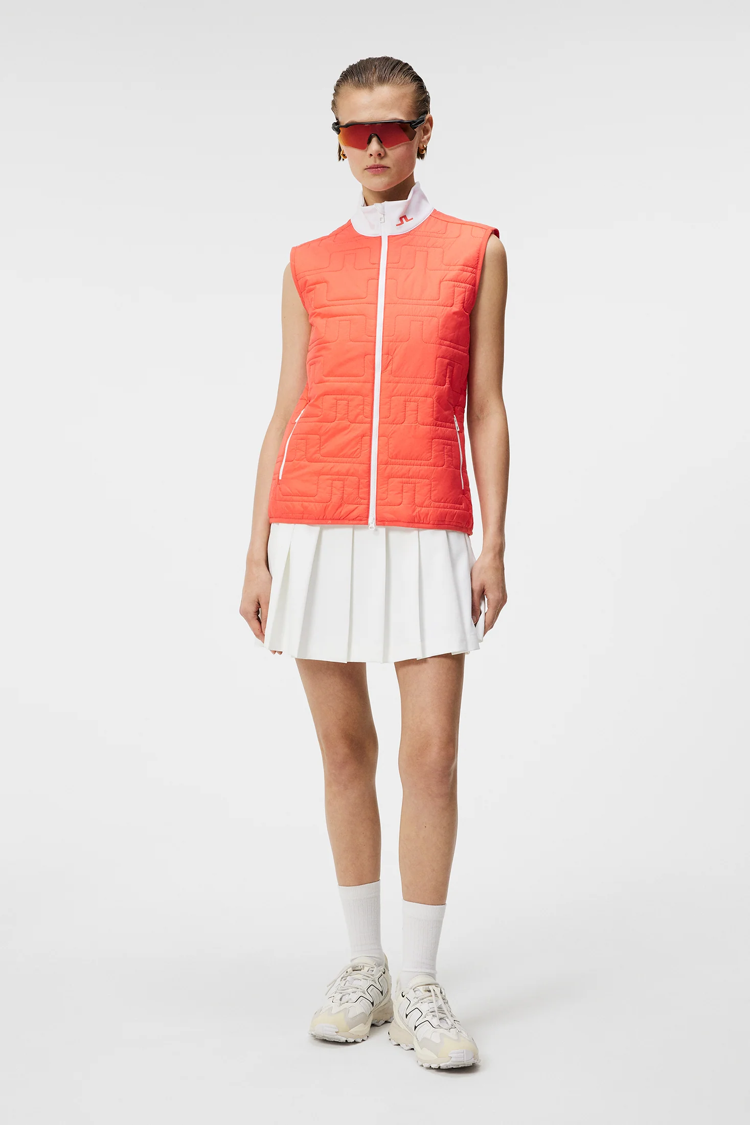 Stefania Hybrid Vest / Hot Coral - Image 4