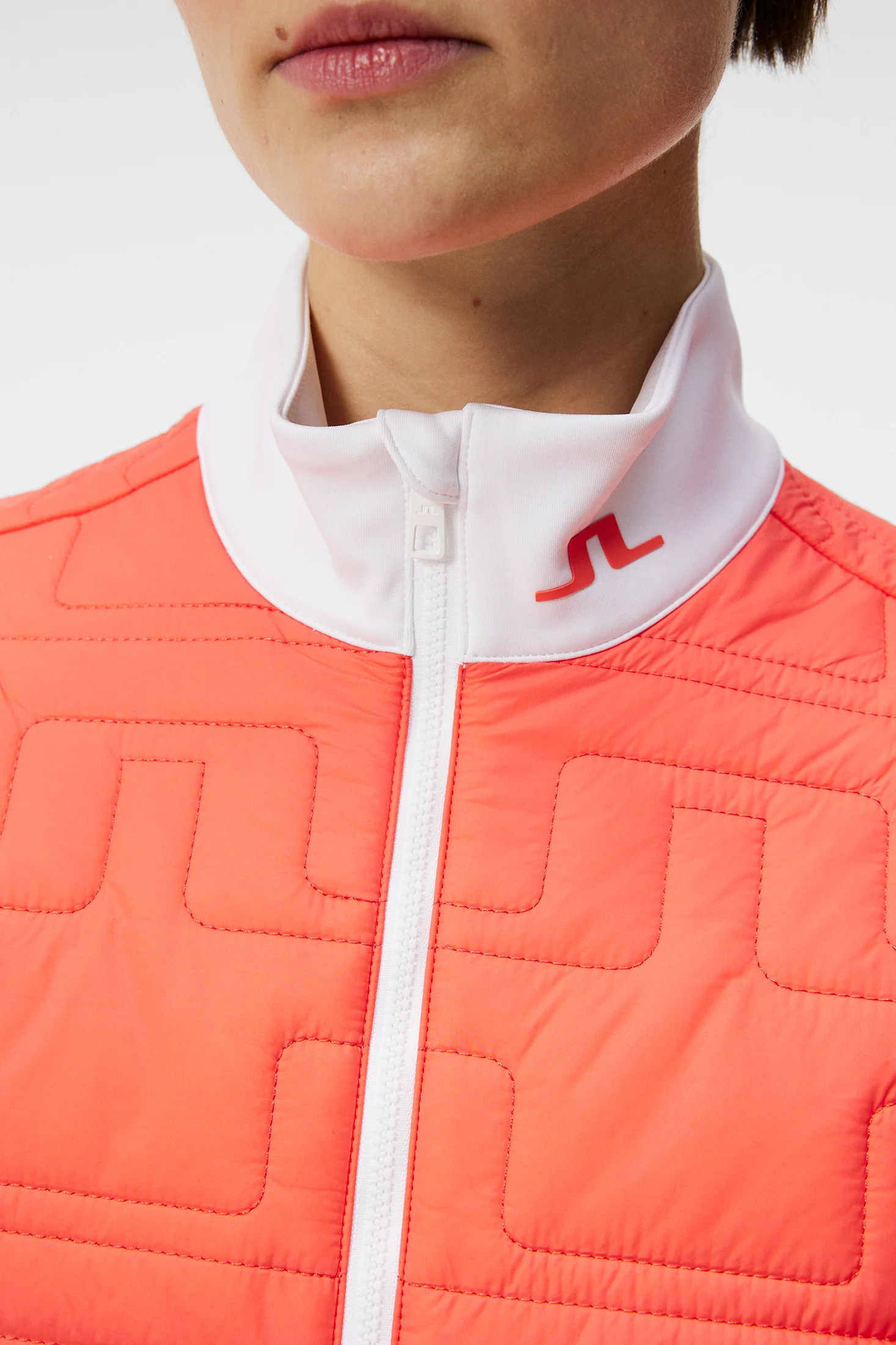 Stefania Hybrid Vest / Hot Coral - Image 5