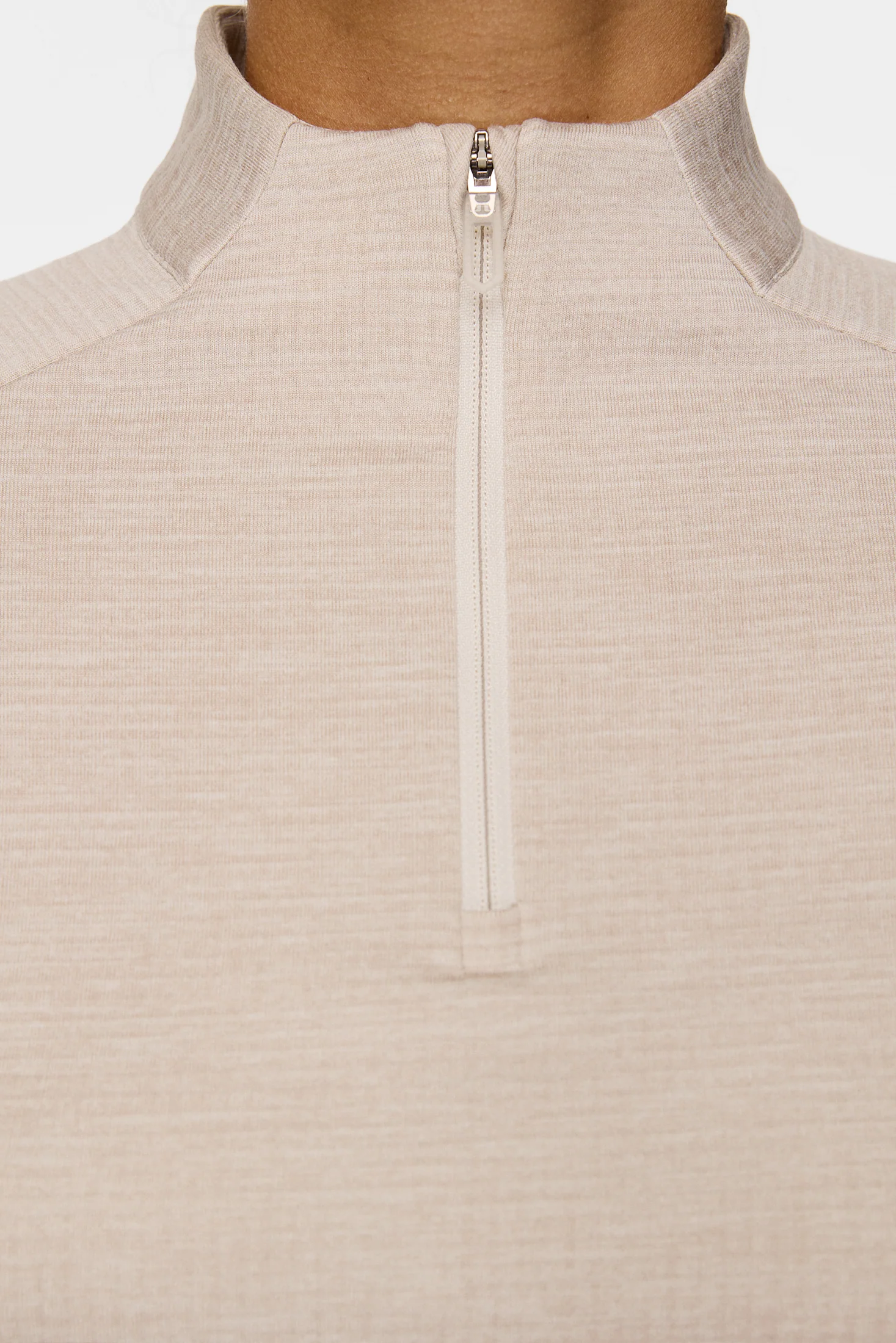 Steffi Quarter Zip Mid Layer / Beige Melange - Image 6