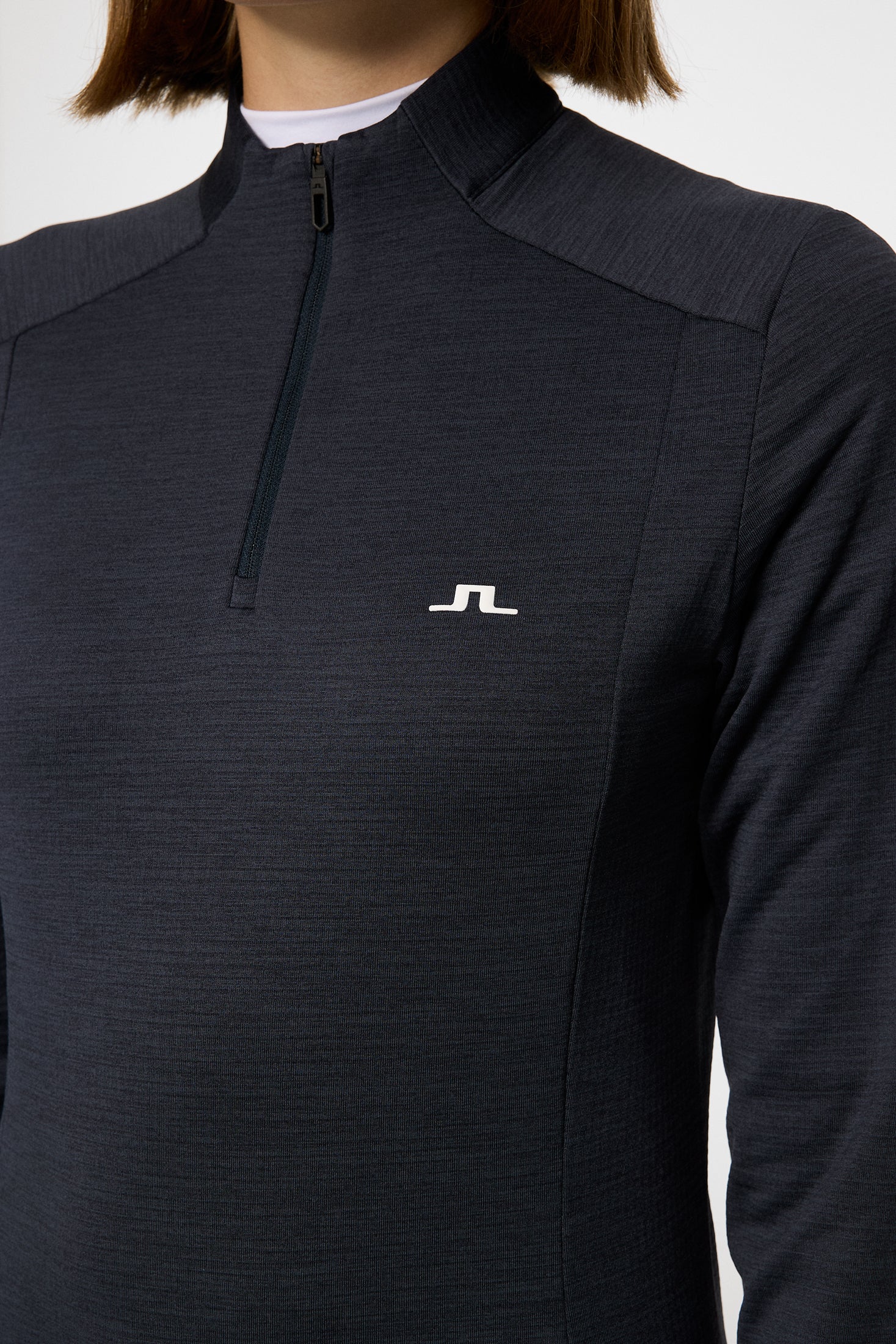 Steffi Quarter Zip Mid Layer / Navy Melange - Image 6
