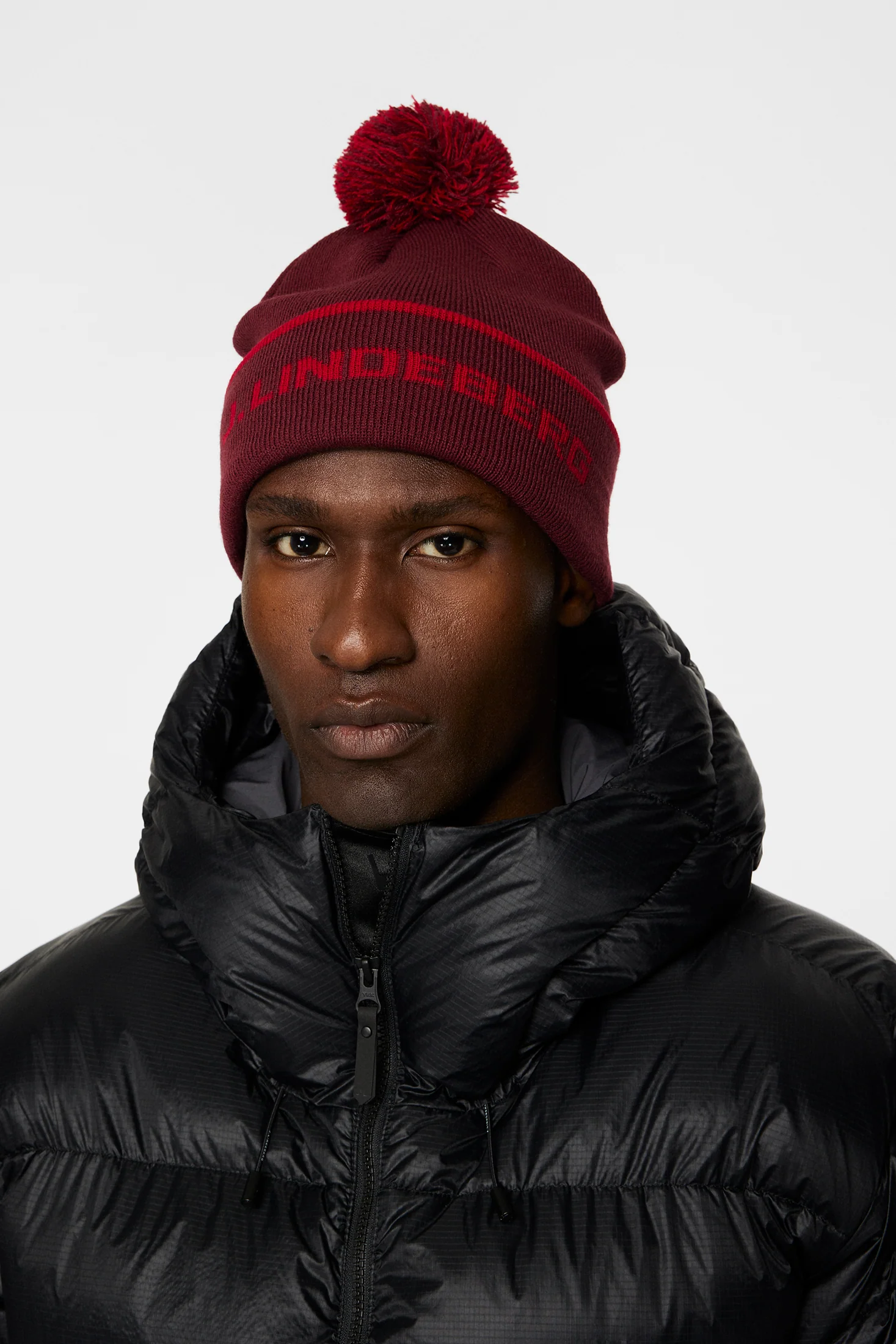 Stripe Beanie / Cabernet - Image 3