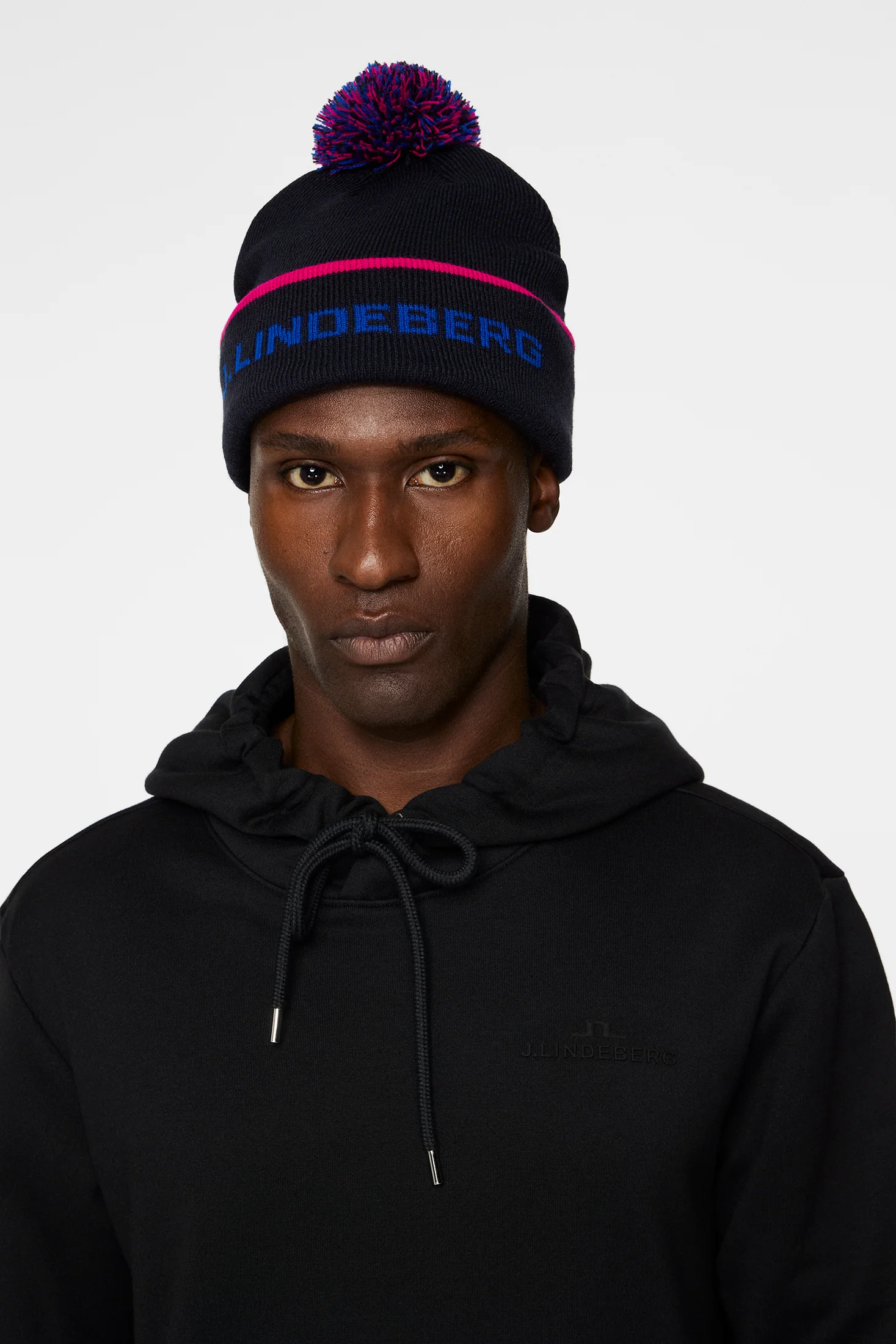 Stripe Beanie / JL Navy - Image 3