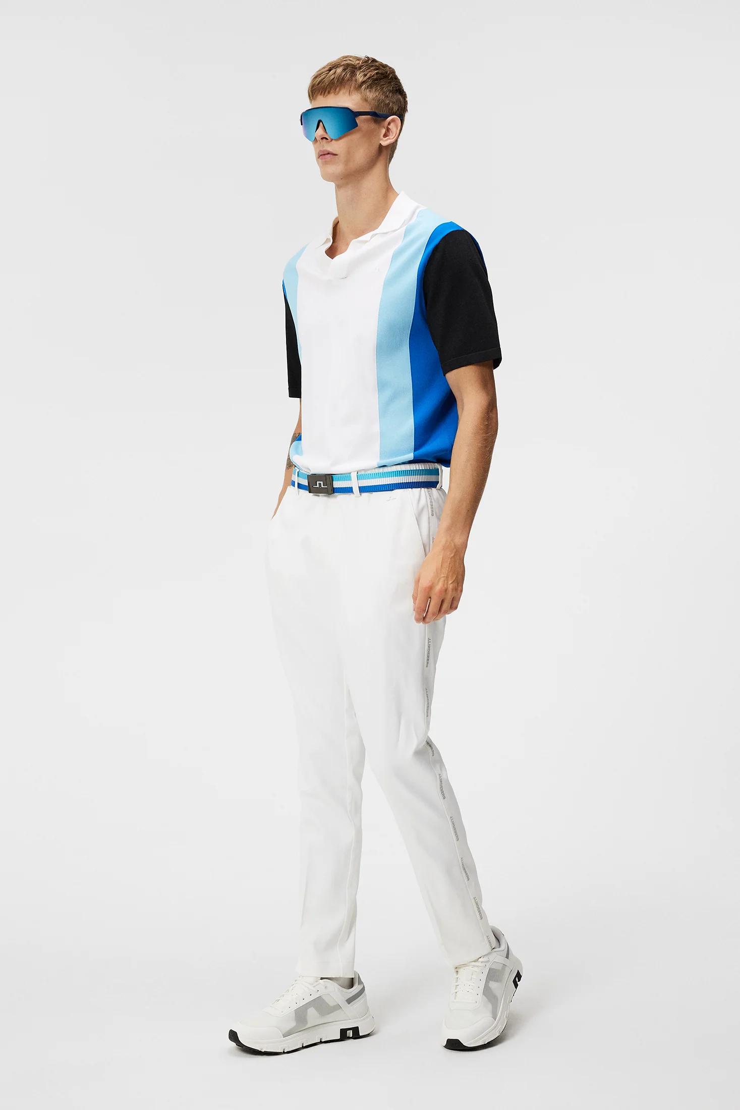 Stuart Stripe Pant / White - Image 4
