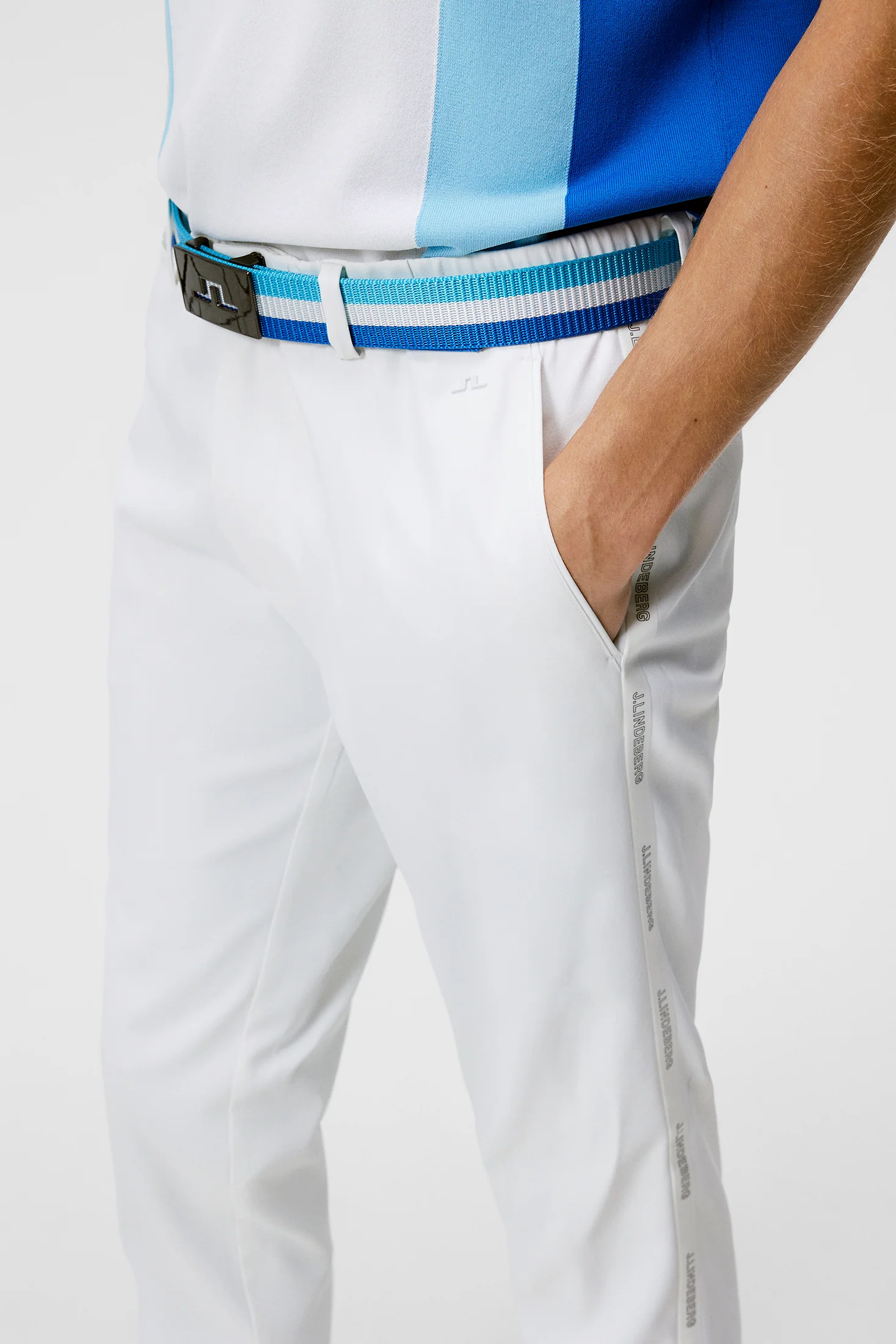 Stuart Stripe Pant / White - Image 5