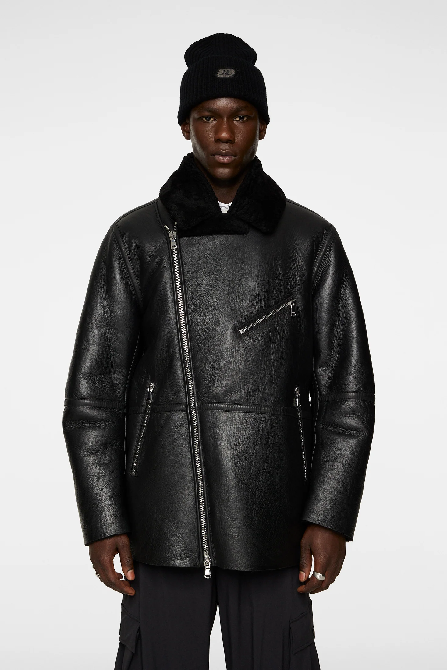 Sutton Shearling Jacket / Black - Image 2