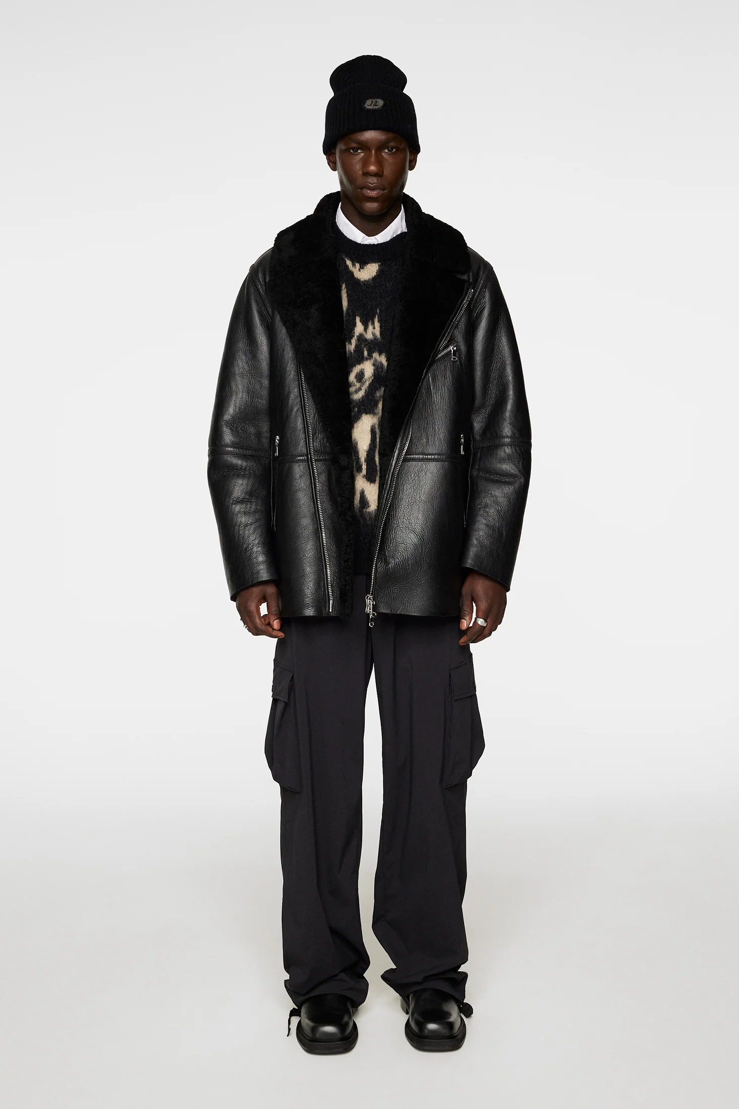 Sutton Shearling Jacket / Black - Image 4