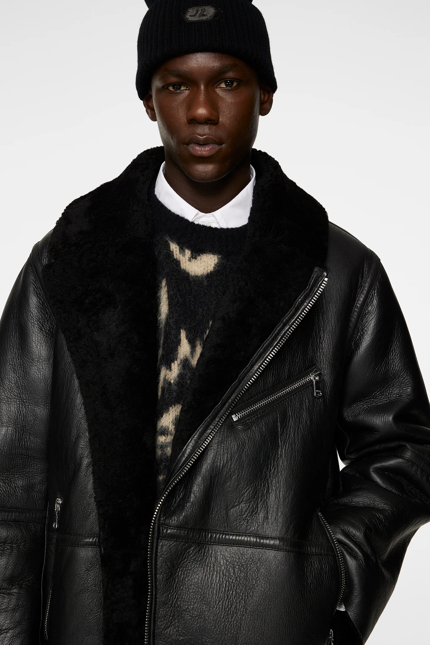 Sutton Shearling Jacket / Black - Image 5
