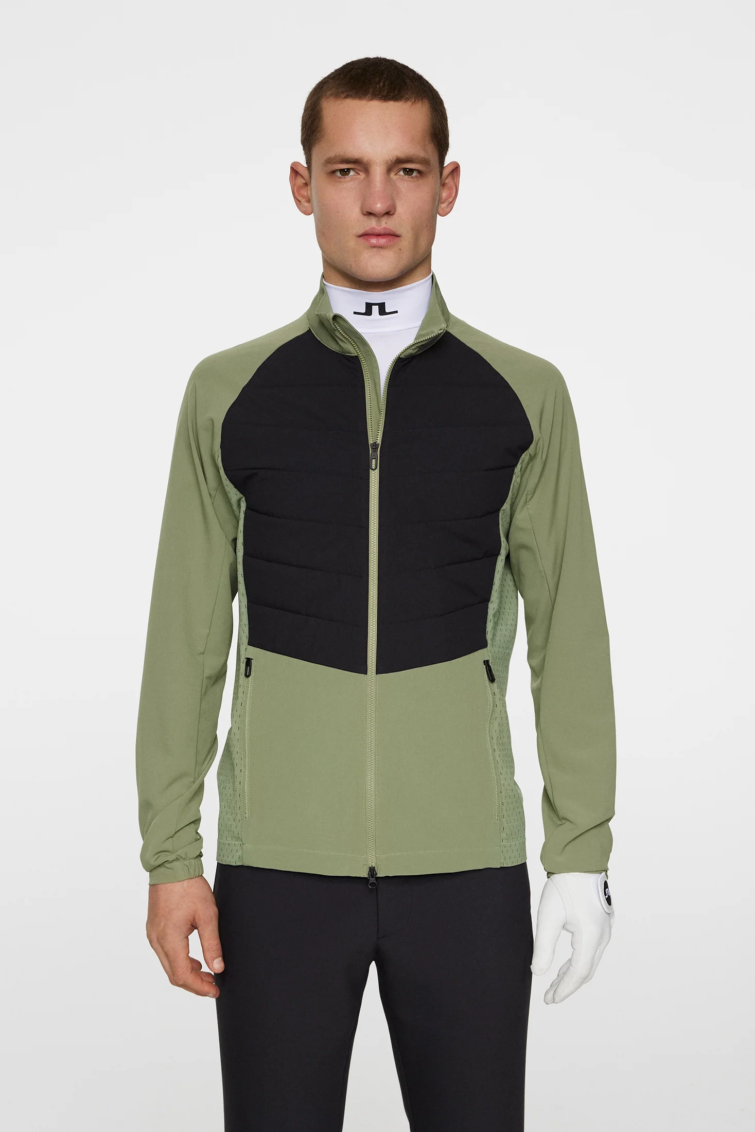 Tech Hybrid Softshell Jacket / Oil Green - Image 3