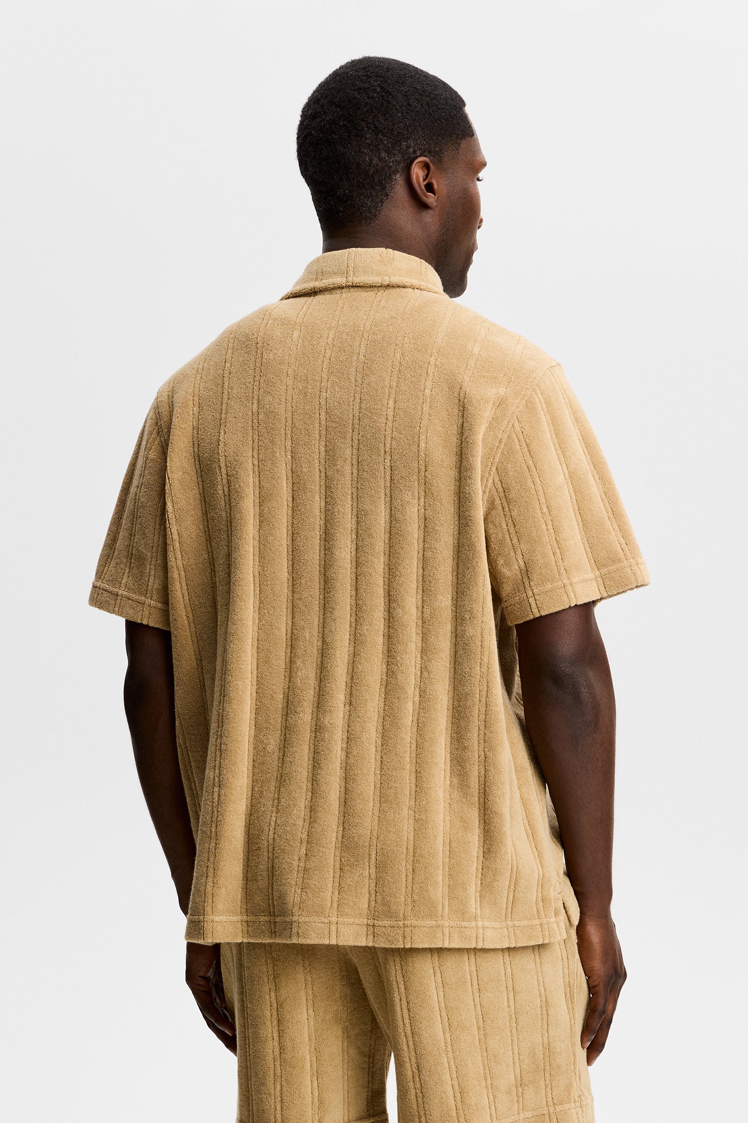 Ted Stripe Terry Shirt / Kelp - Image 3