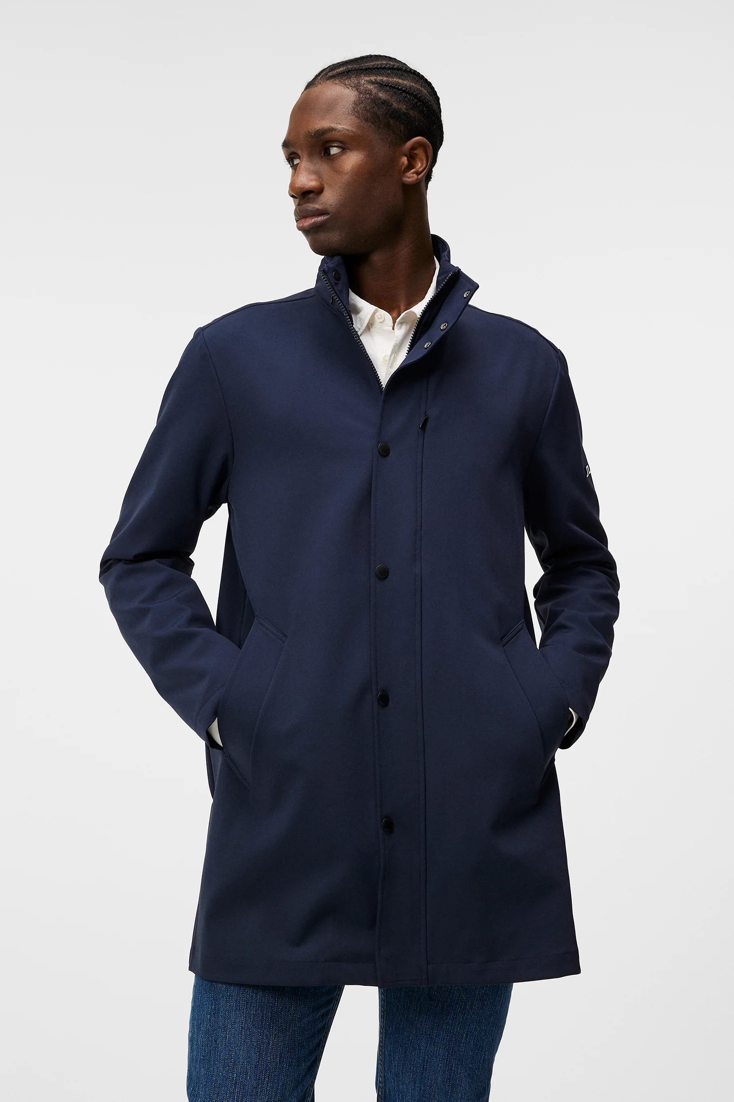 Tepley midlength jacket / JL Navy - Image 2