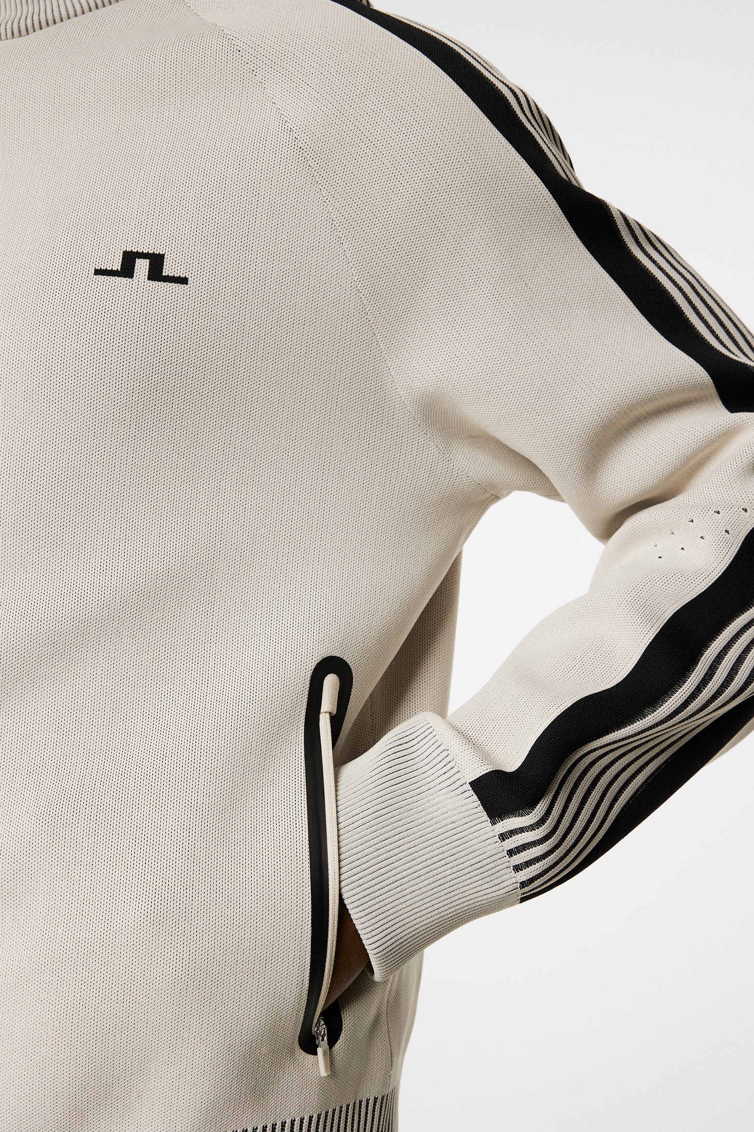 Max Tech Knit Track Jacket / Moonbeam - Image 7