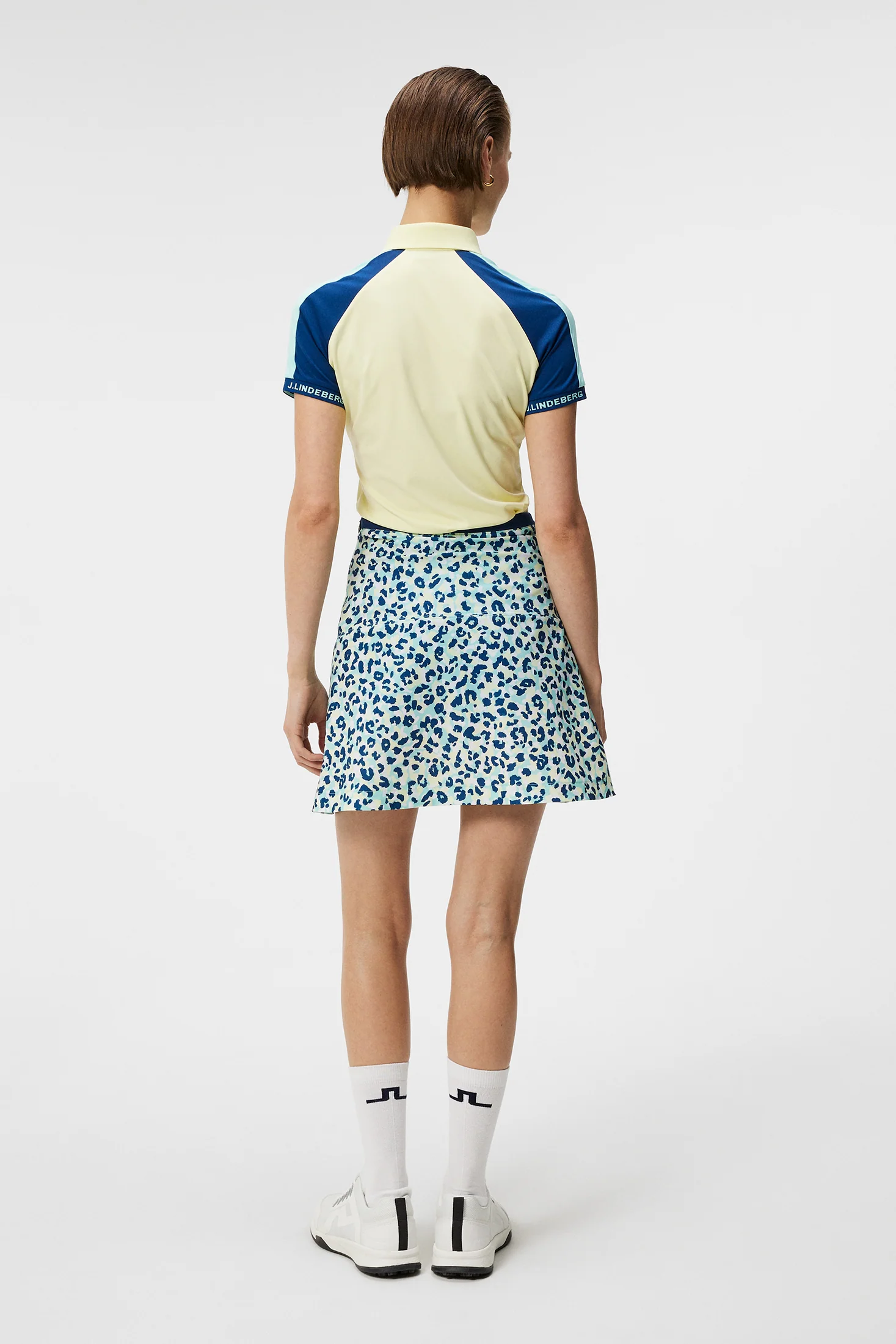 Themba Print Skirt / Leopard Aruba Blue - Image 3