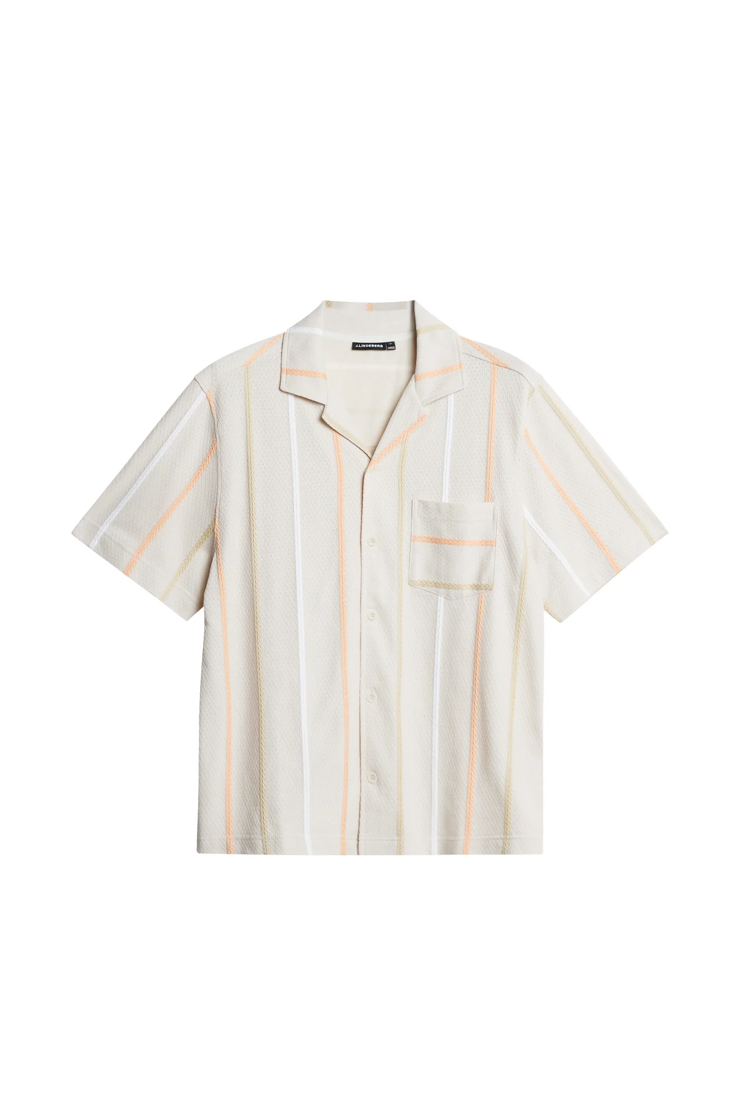 Theron Stripe Resort Shirt / Moonbeam