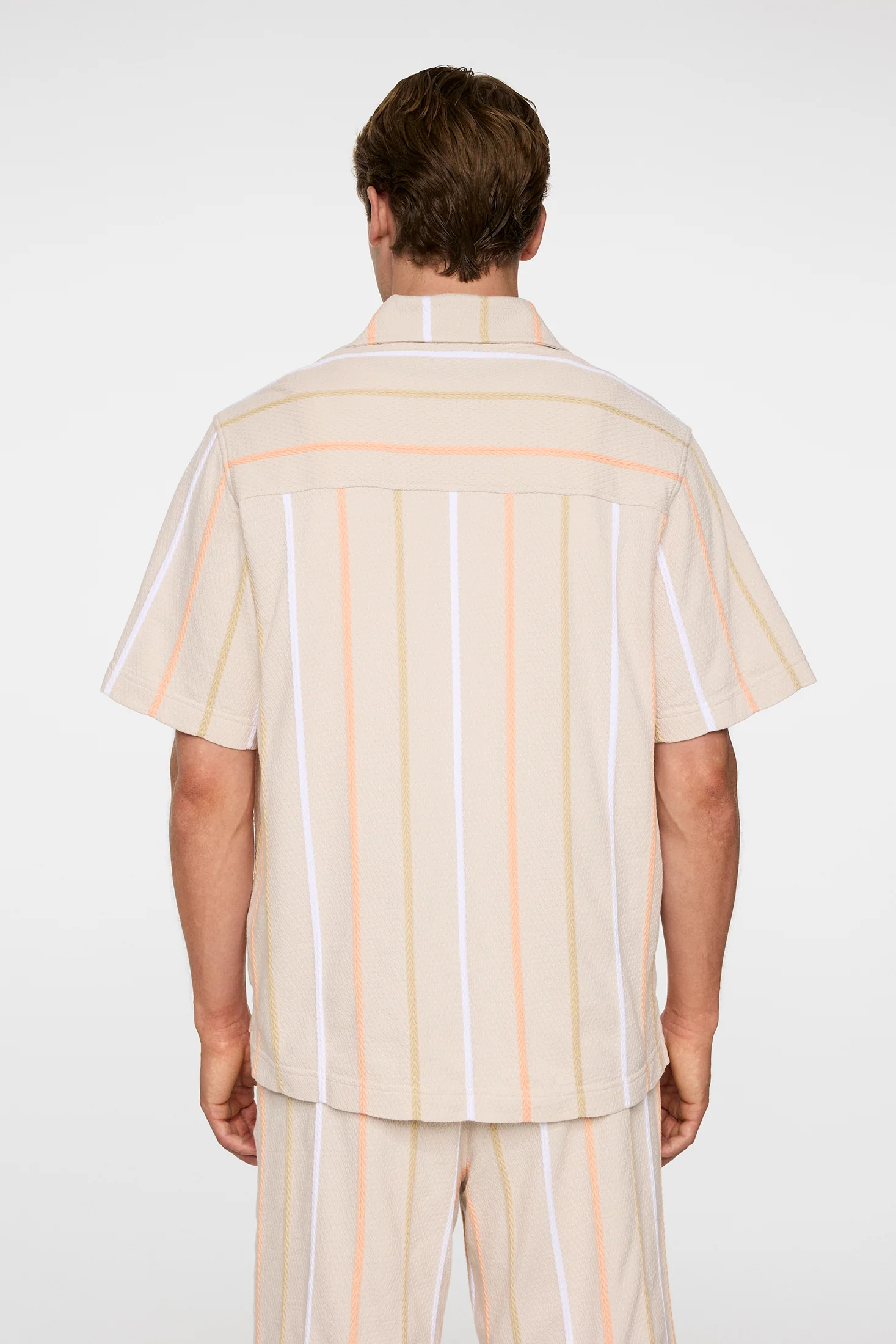 Theron Stripe Resort Shirt / Moonbeam - Image 3