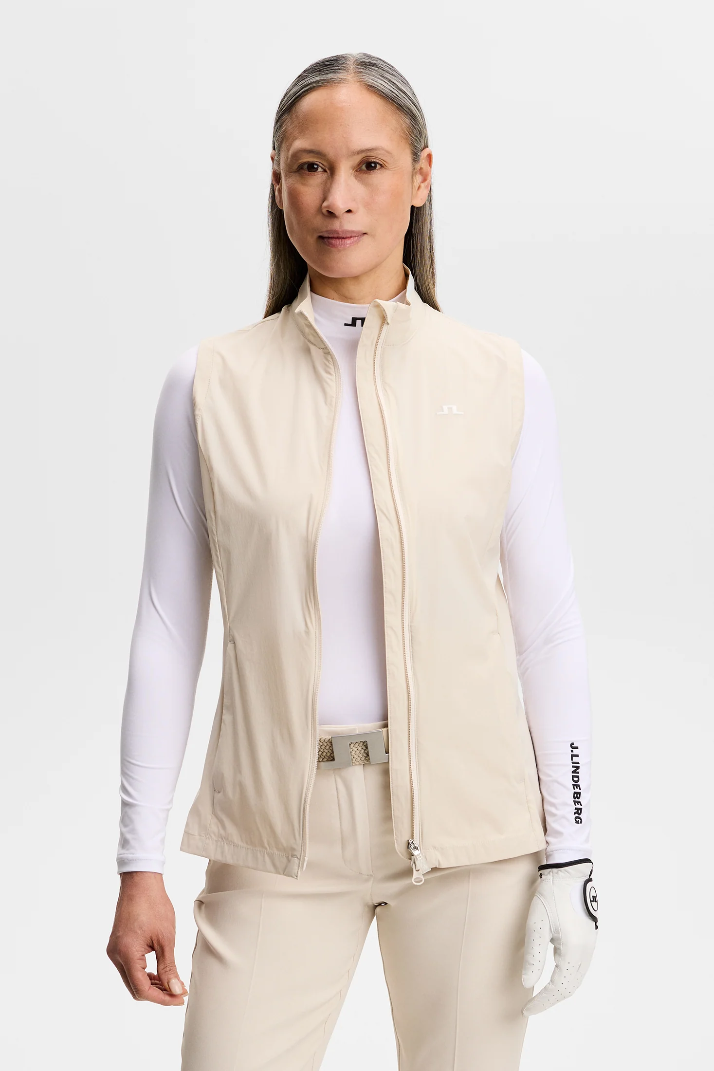 Thorine Wind Packable Vest / Moonbeam - Image 2