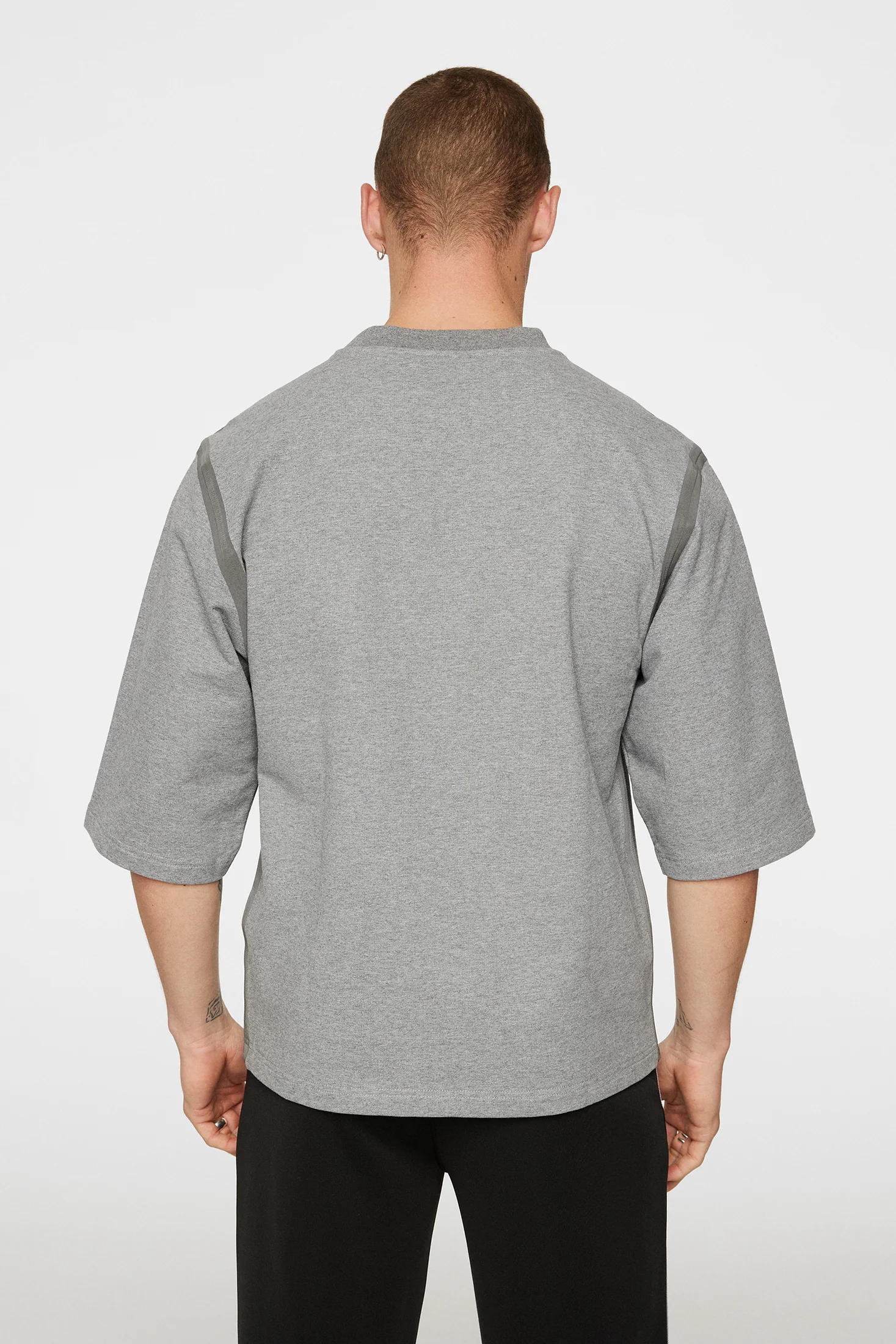 Tibbe Seam Sealed Tee / Light Grey Melange - Image 3