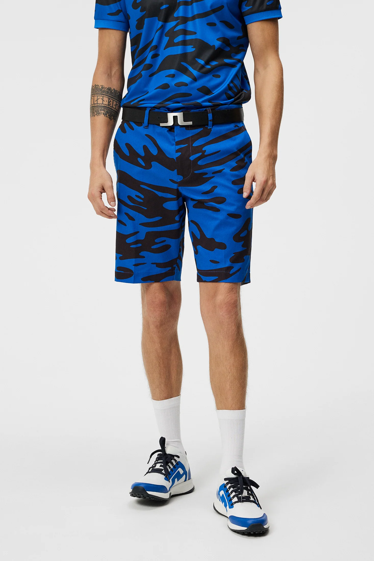 Tim Print Shorts / Neptune Nautical Blue - Image 2