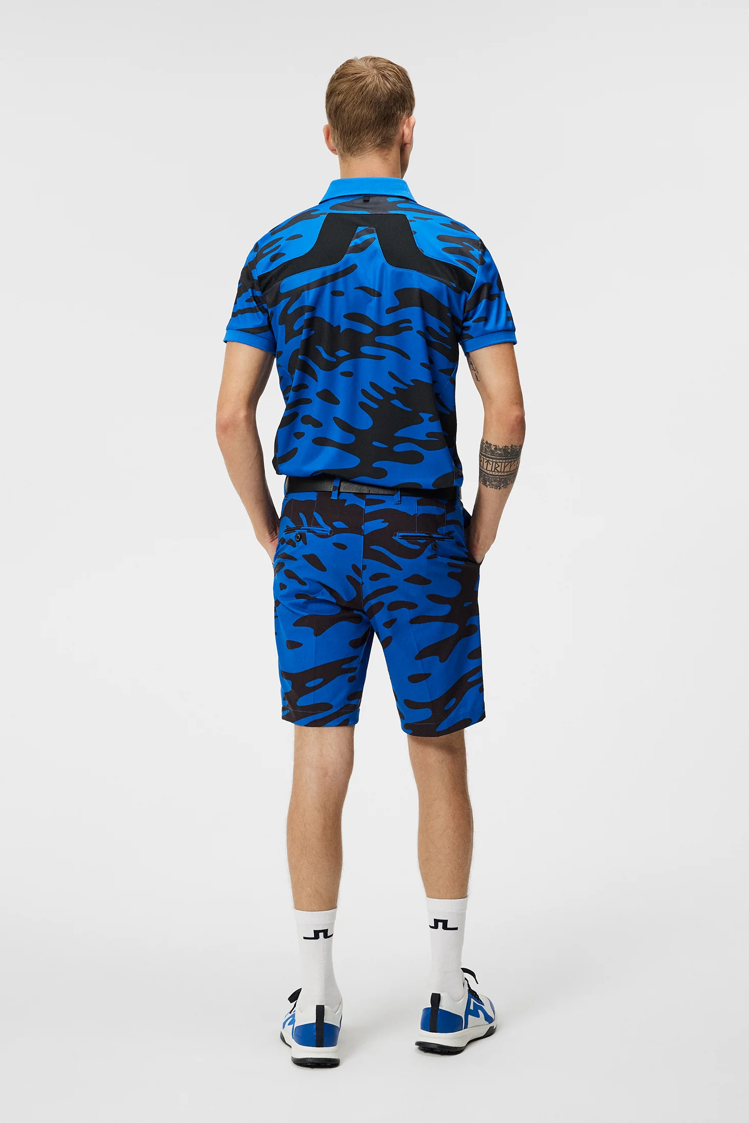 Tim Print Shorts / Neptune Nautical Blue - Image 3