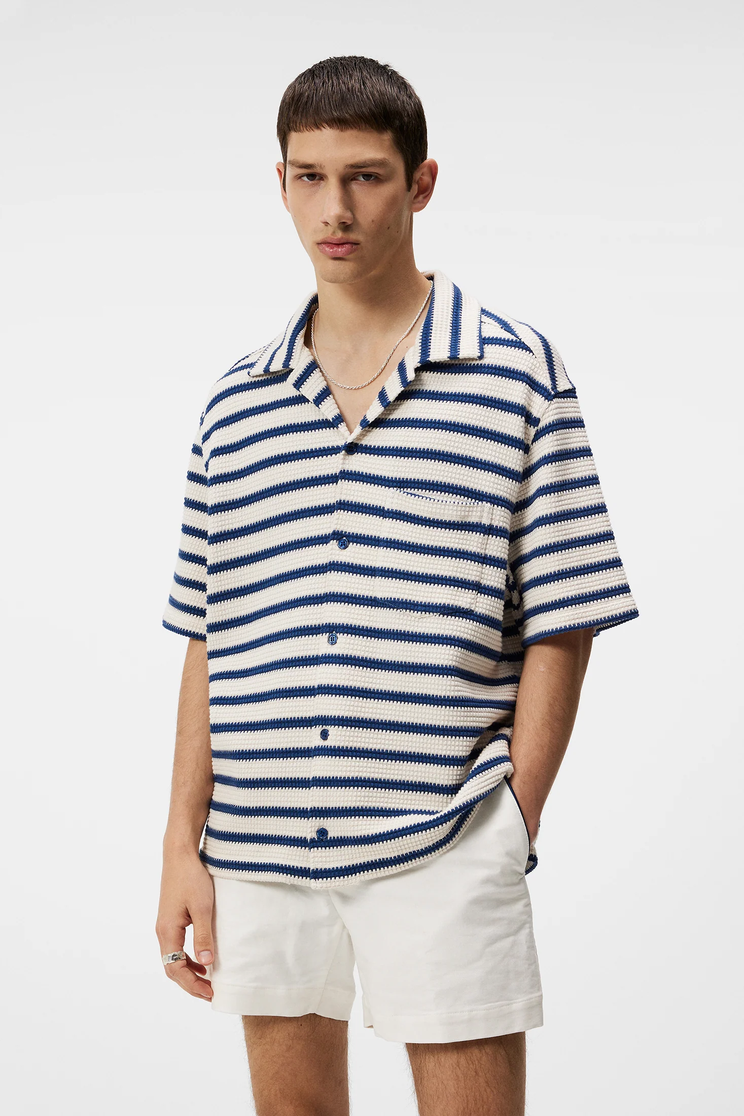 Tiro Resort Stripe Shirt / Estate Blue - Image 2