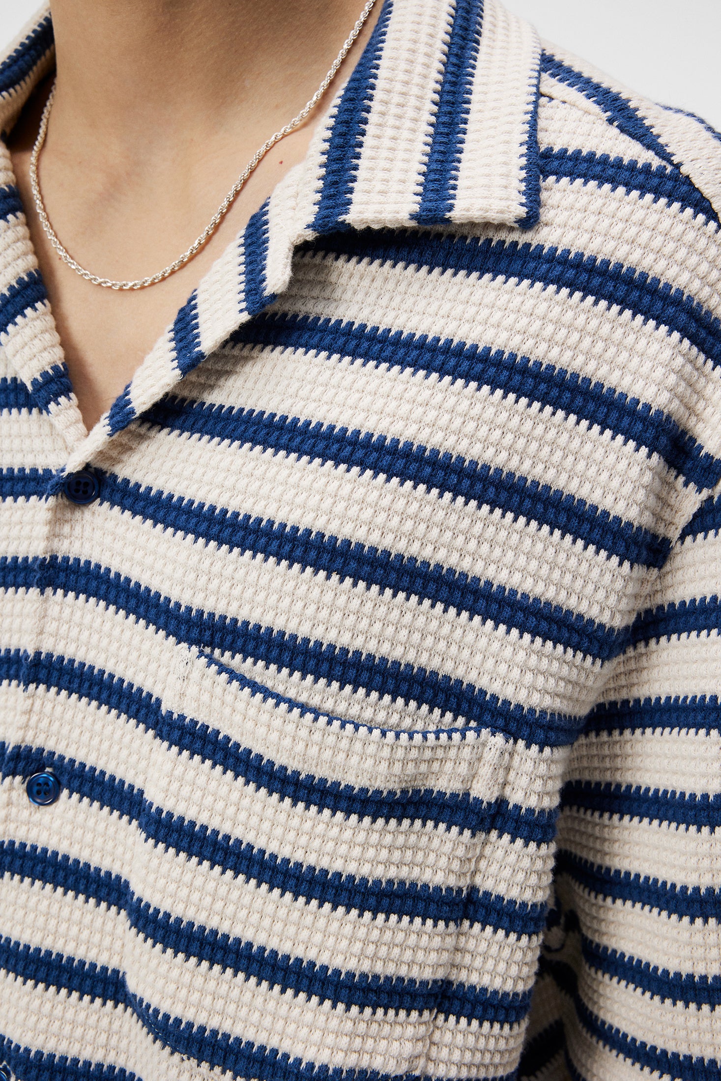 Tiro Resort Stripe Shirt / Estate Blue - Image 6