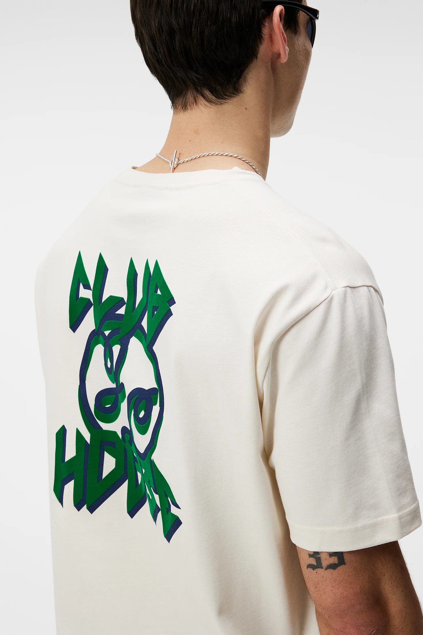 Tjorn Boxy Printed T-shirt / Cloud White - Image 6
