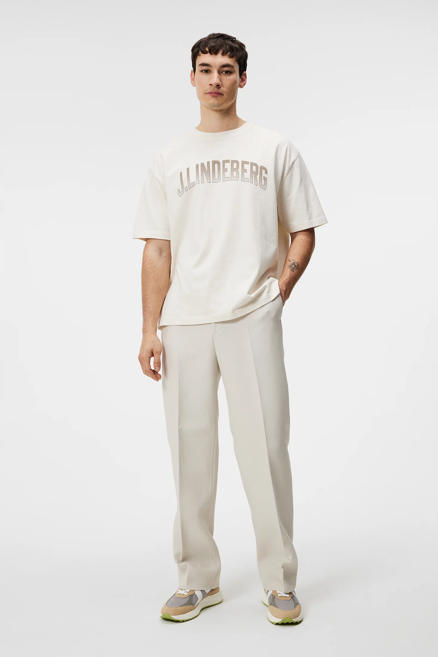 Tjorn Boxy Printed T-shirt / Cloud White - Image 4
