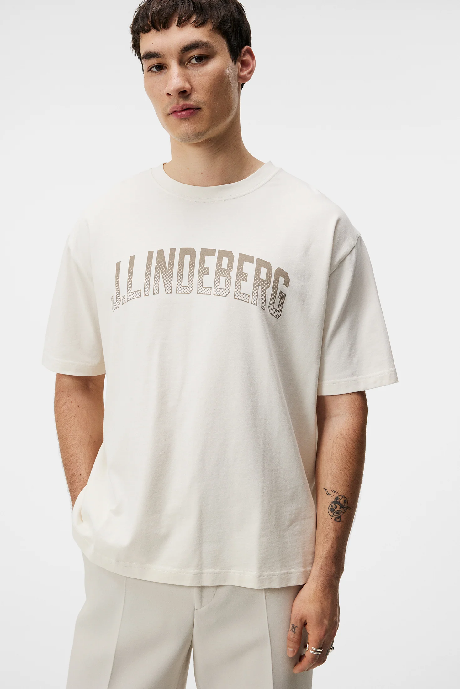 Tjorn Boxy Printed T-shirt / Cloud White - Image 5